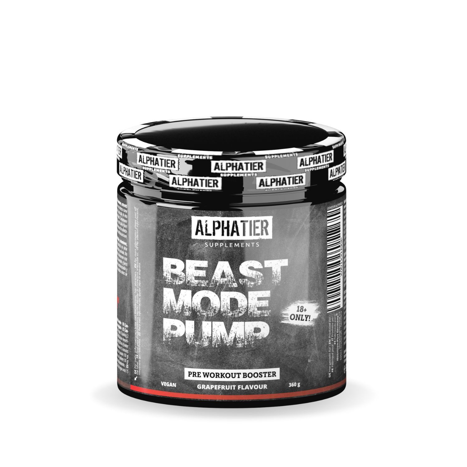 Alphatier Beastmode Pump Pre Workout Booster Pulver