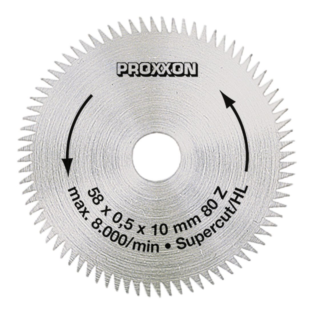 PROXXON INDUSTRIAL Kreissägeblatt Proxxon Kreissägeblatt '' Super-Cut'', 58 mm (80 Zähne)