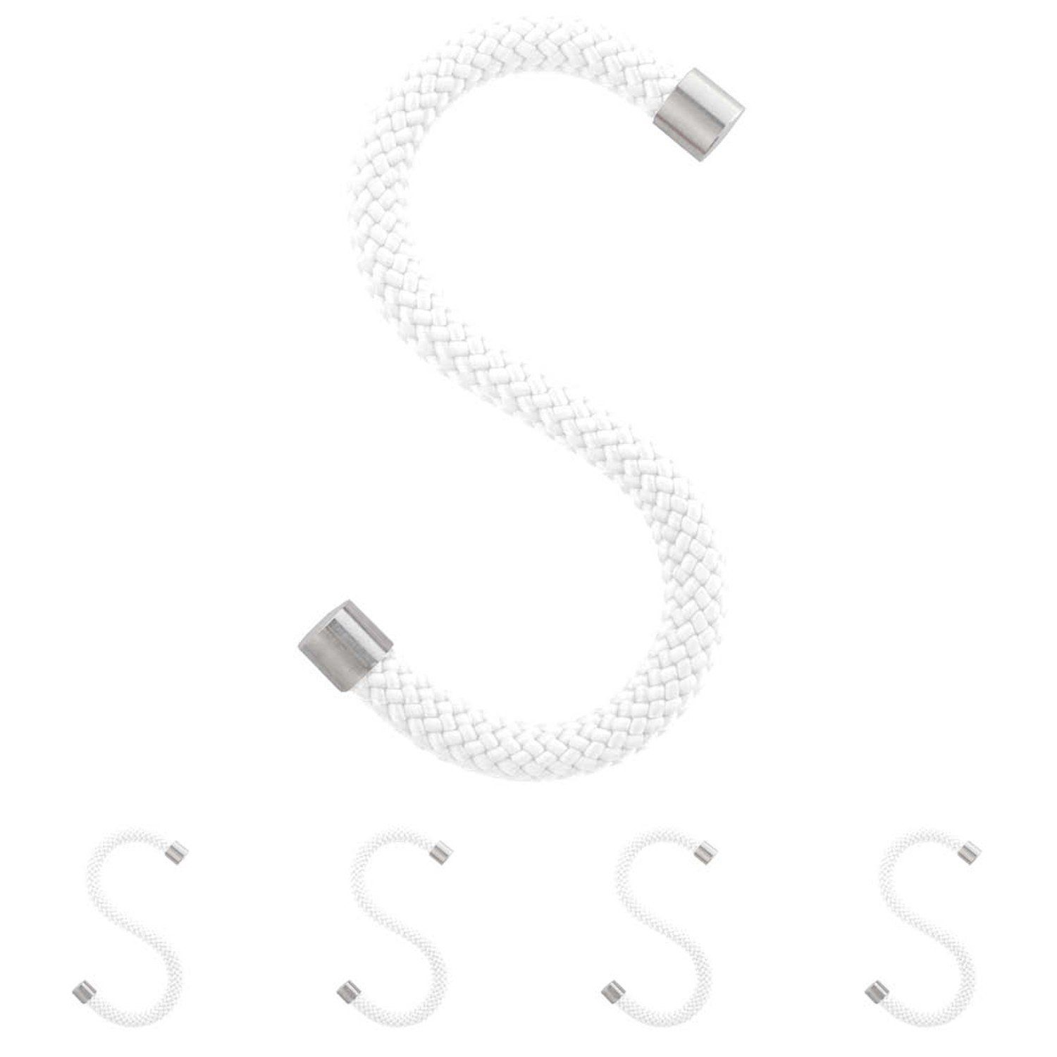 Kabel klappbarer Kleiderbügel auf weißem Hintergrund
