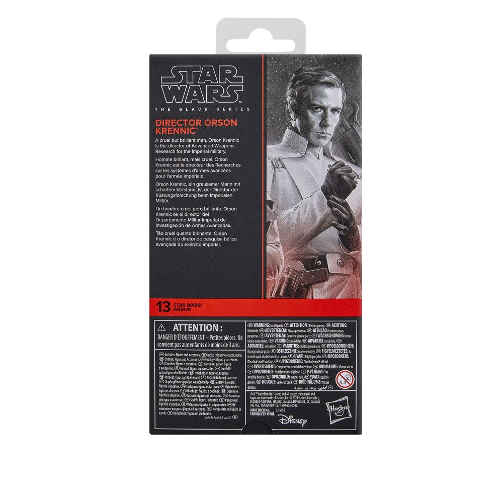 Hasbro Actionfigur Star Wars: Andor Black Series Actionfigur Director Orson Krennic 15 cm