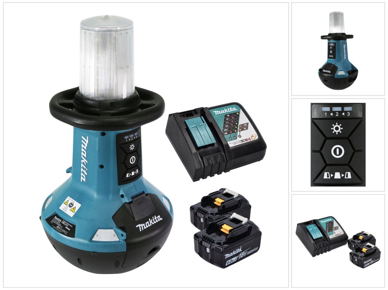 Baustrahler DML 810 RG Akku LED Flächenlicht 18 / 36 V (2 x 18 V) 5500 lm IP54