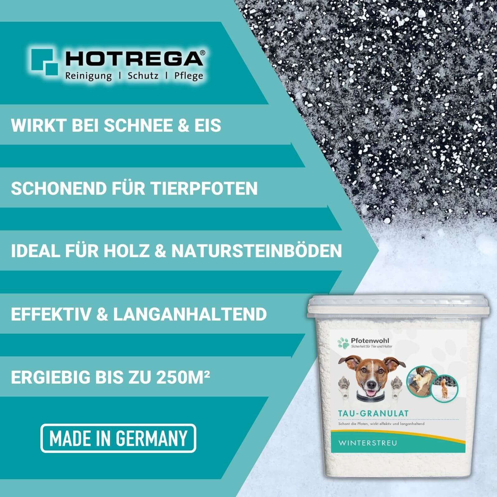 HOTREGA® Sand Auftaugranulat Taugranulat Pfotenwohl Streusalz günstig online kaufen