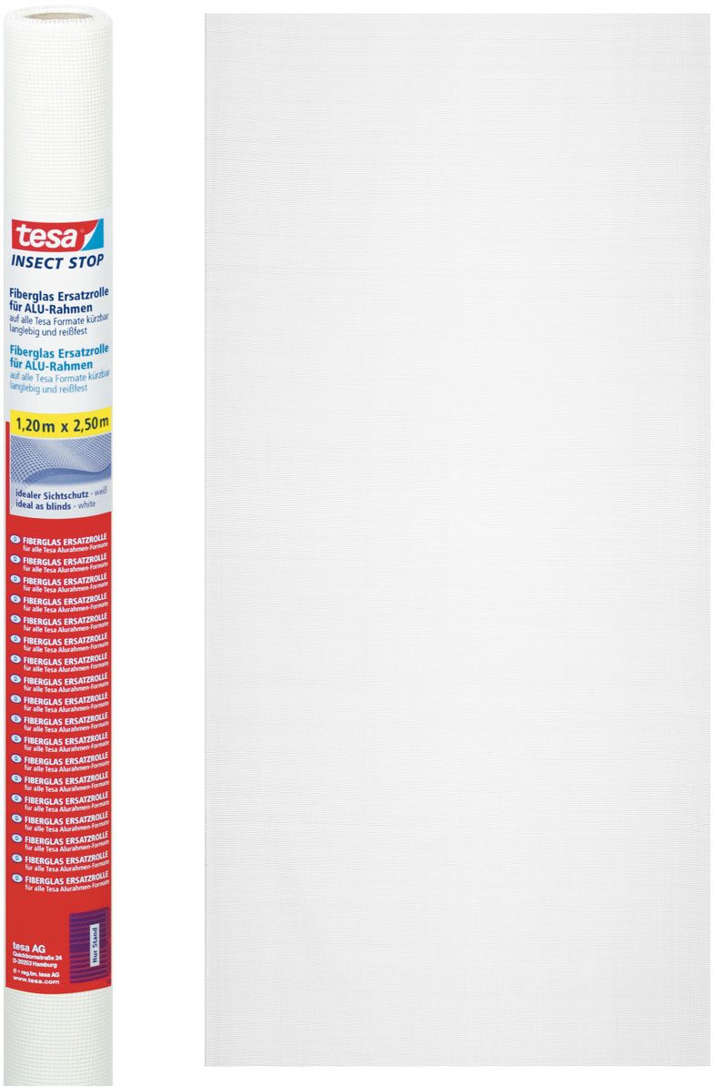 Fliegengitter-Gewebe Insect Stop Fliegengitter Ersatzrolle Fiberglas-Gewebe - 1.2 m x 2.5 m