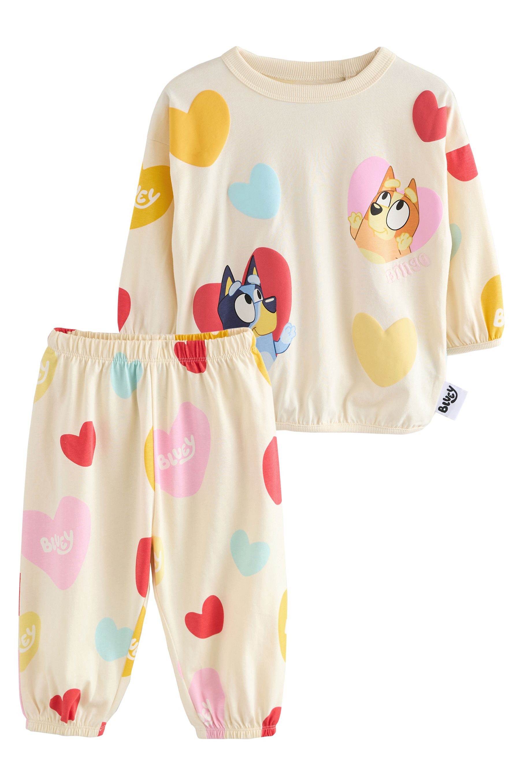 Next Pyjama Bluey Schlafanzug mit Jogginghose günstig online kaufen