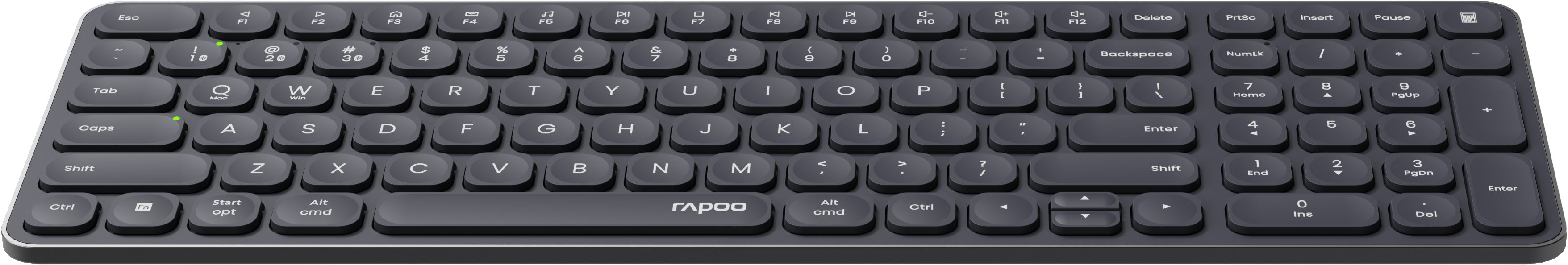Rapoo E9710M Graues Multi-Modus Wireless Keyboard, Funk / Wireless-Tastatur (Plug & Play)