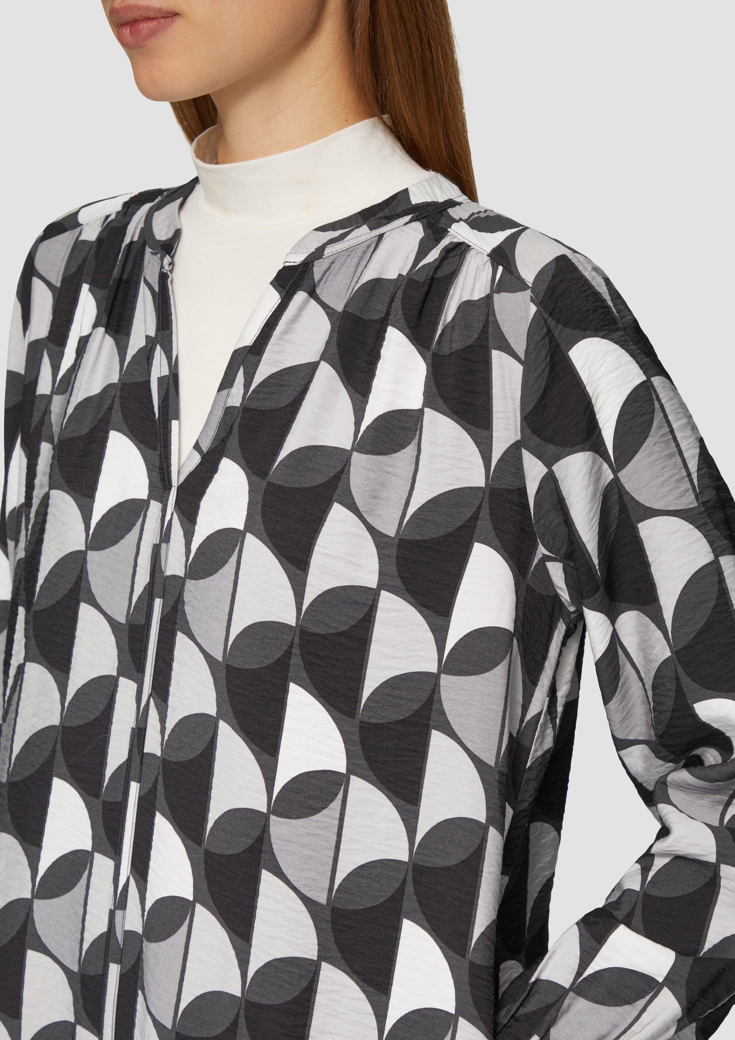s.Oliver Minikleid Viskose-Kleid mit All-over-Print und günstig online kaufen