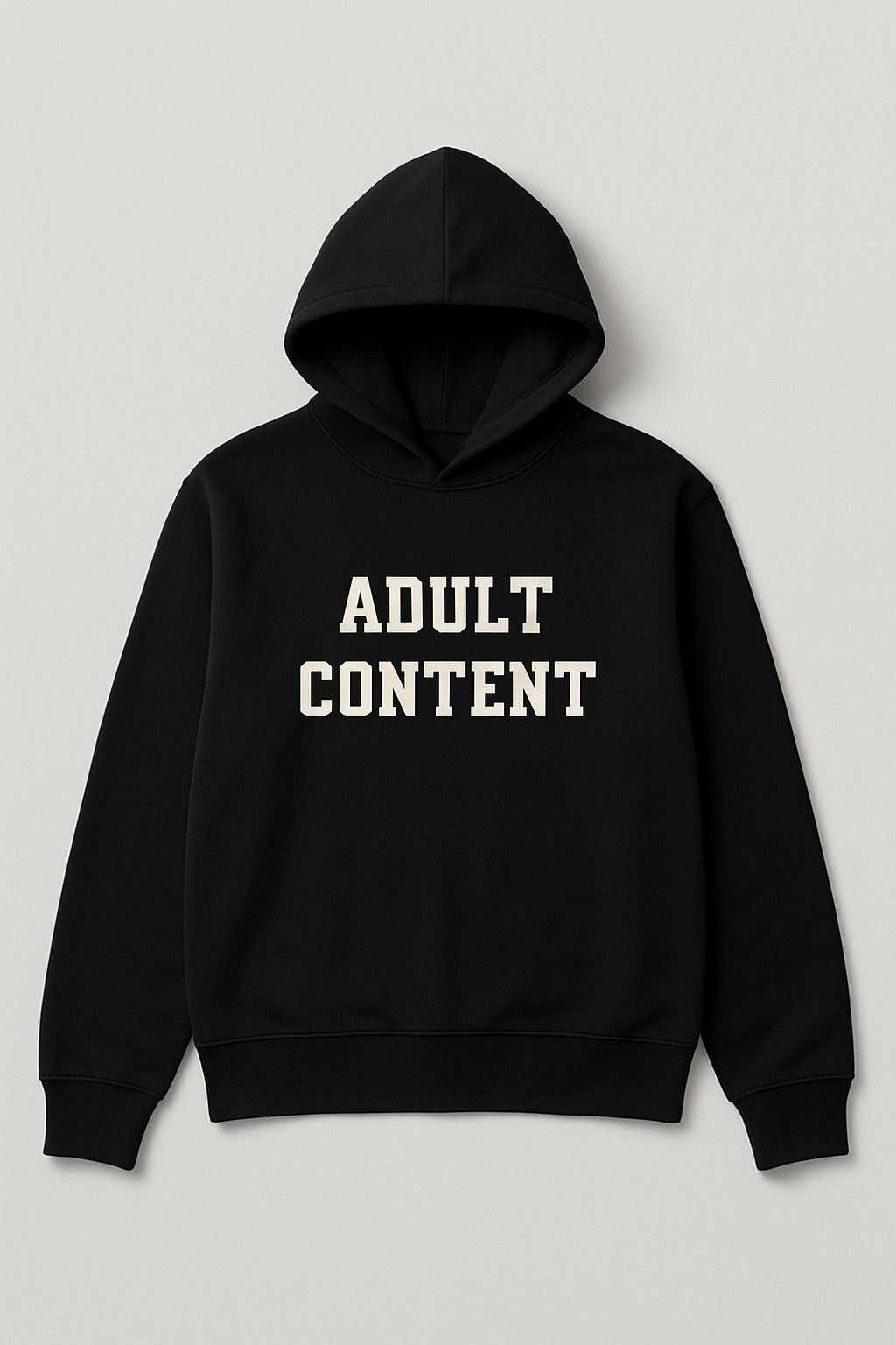 Hoodie ADULT CONTENT Hoodie- Black