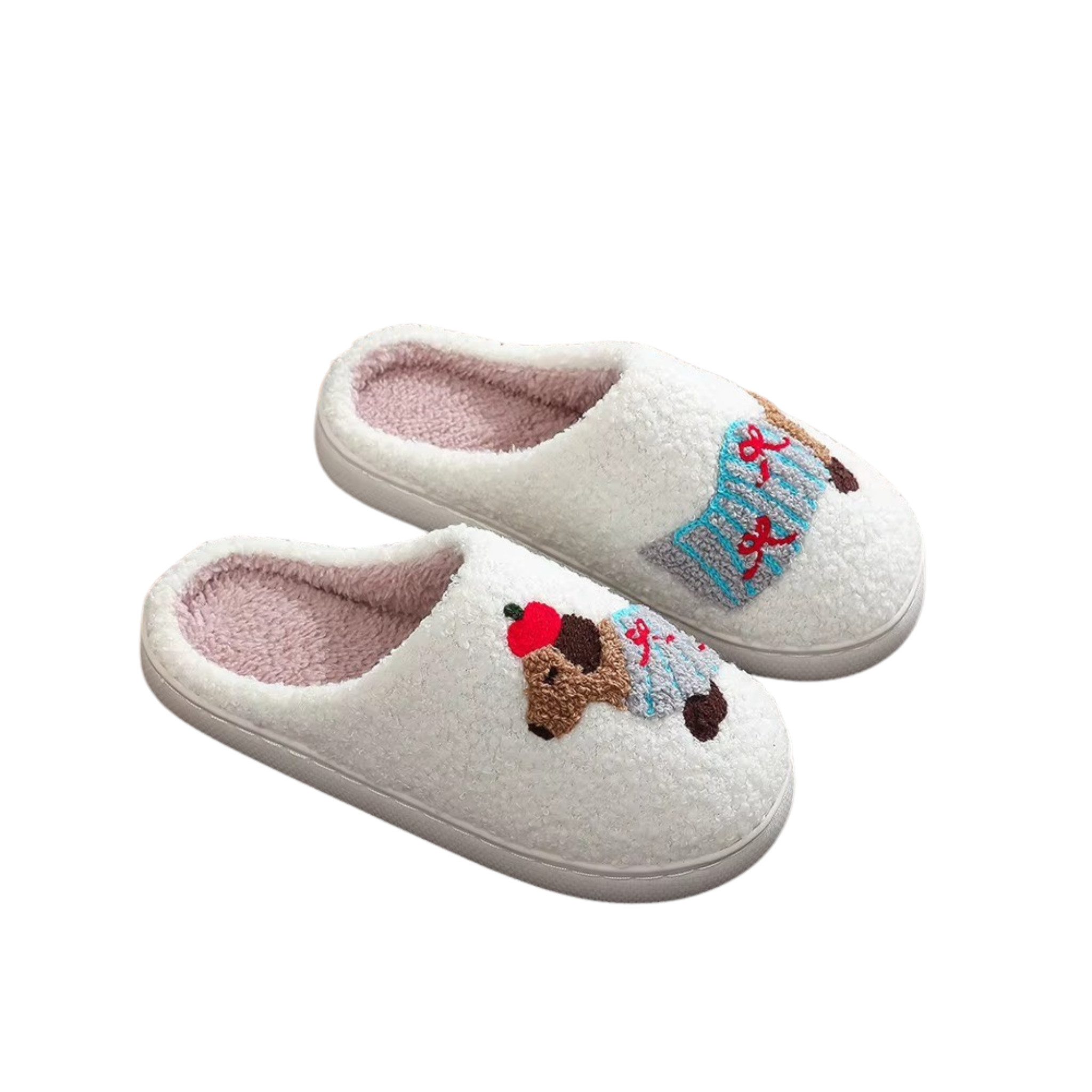 NEXORA Dackel Hausschuhe Damen – warm & flauschig, niedliches Motiv Plüsch Hausschuhe (Paar) kuschelige Hausschuhe mit niedlichem Dackelmotiv