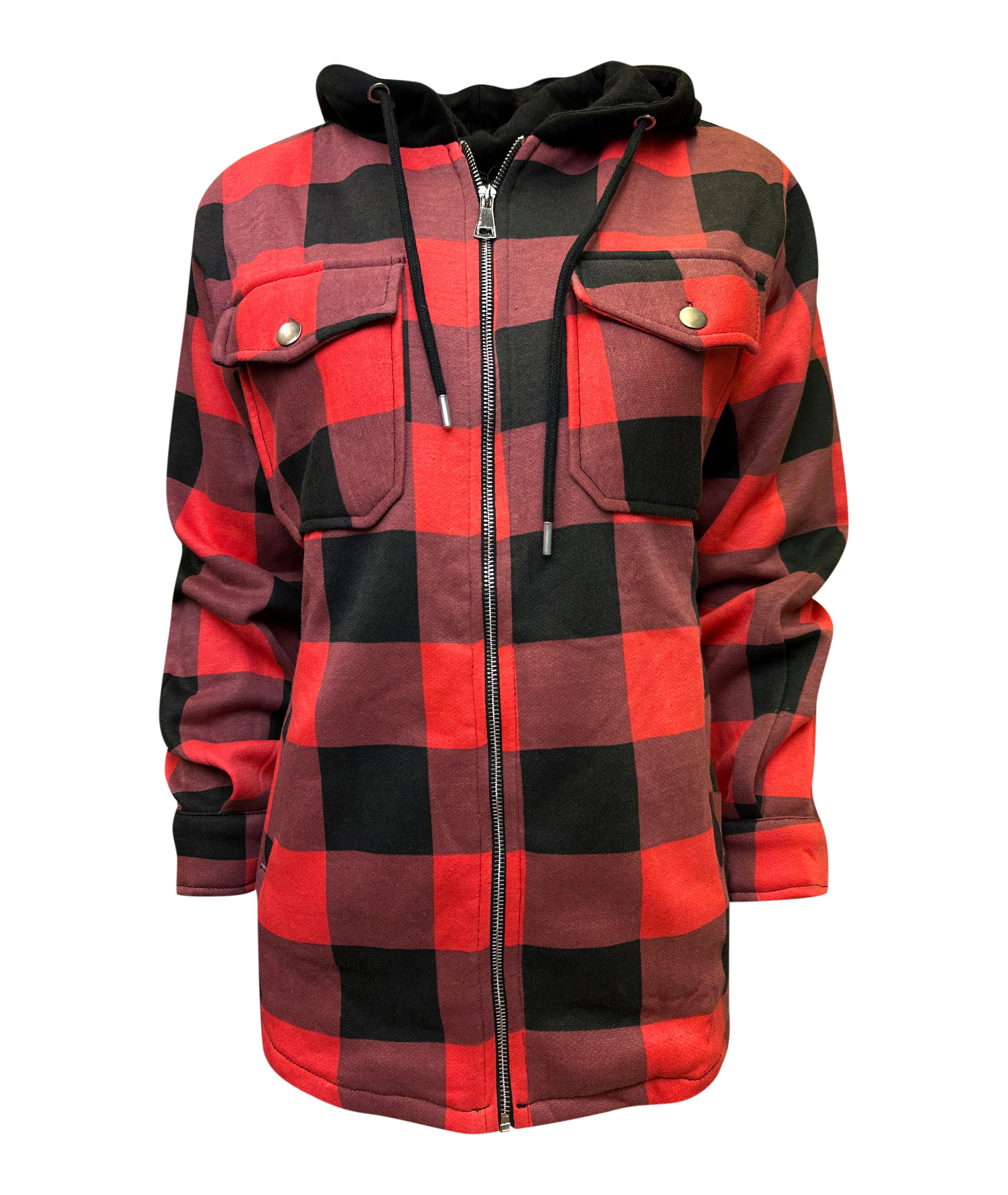 Worldclassca Flanellhemd Worldclassca DAMEN HEMDJACKE KARIERT MIT KAPUZE HO günstig online kaufen