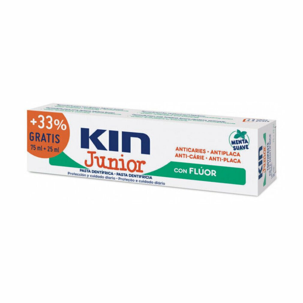 Kin Zahnpasta Junior Minze Milde Zahnpasta 75ml+25ml