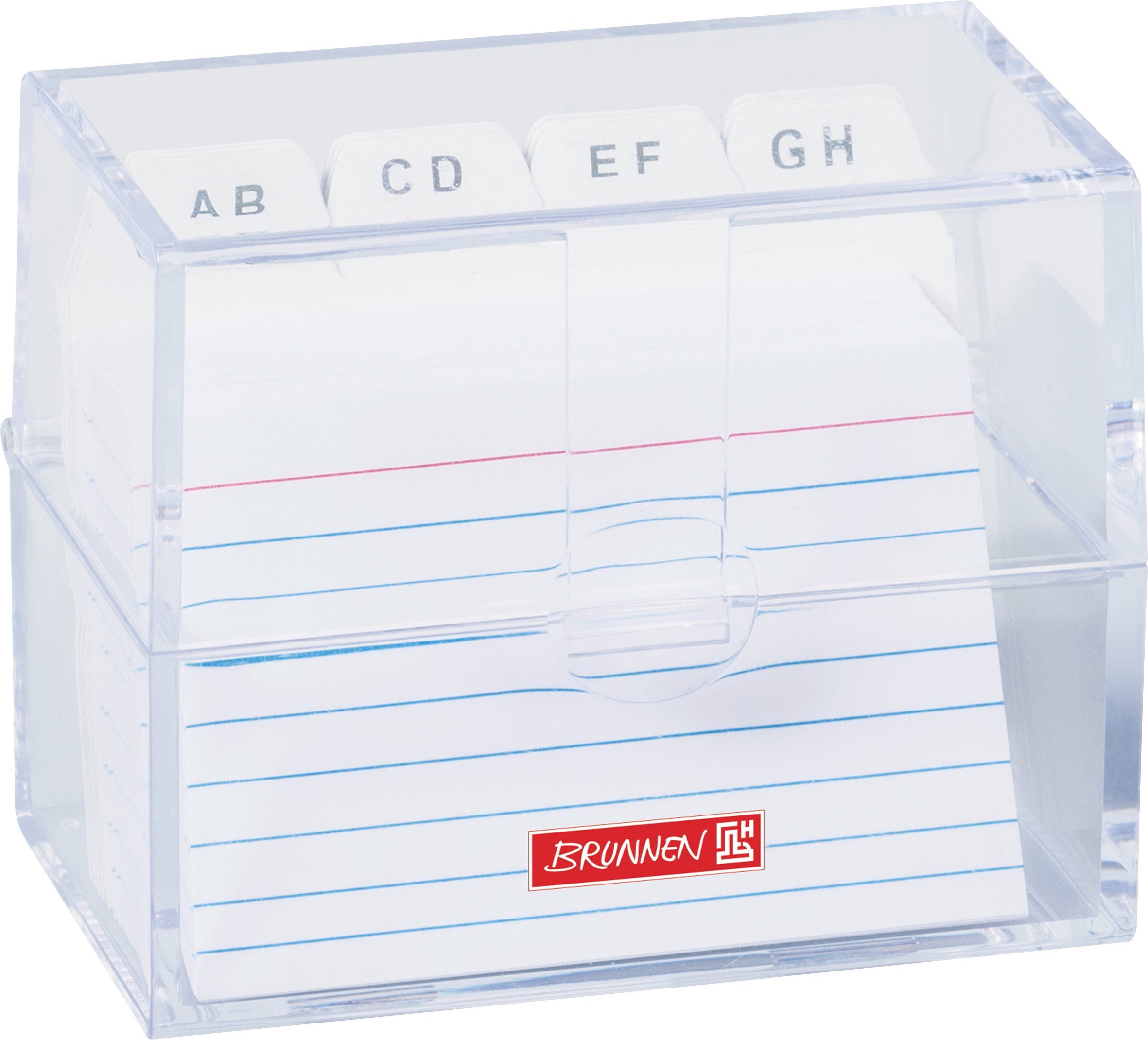 BRUNNEN Karteikasten BRUNNEN 1020580 Karteikasten 8,5 x 7,5 x 4,8 cm transparent