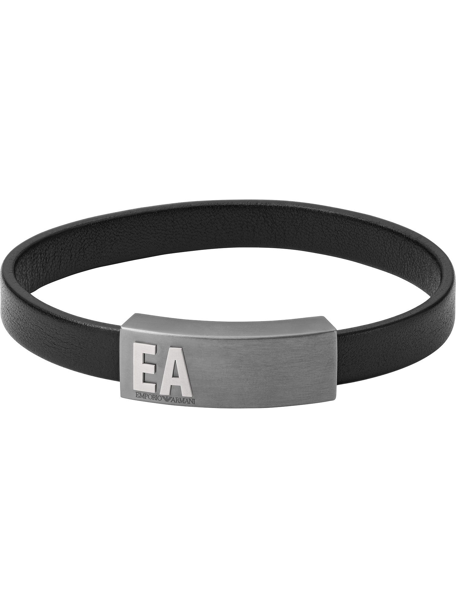 Emporio Armani Armband Emporio Armani Herren-Armband Edelstahl, Leder