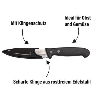 STONELINE Gemüsemesser, Edelstahl rostfrei, mit Klingenschutz, Designed in Germany