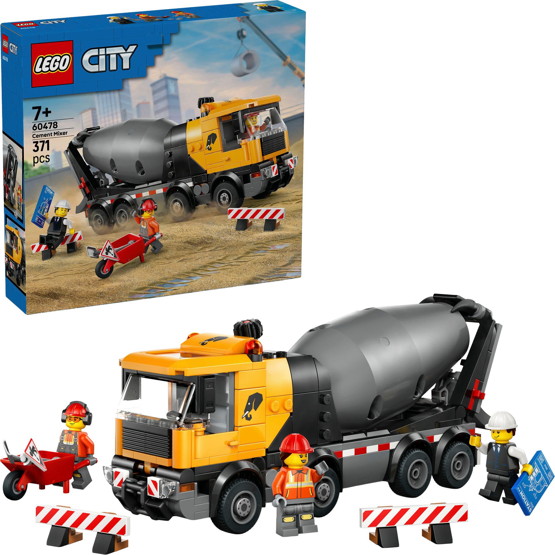 Betonmischer (60478), LEGO City Konstruktionsspielsteine