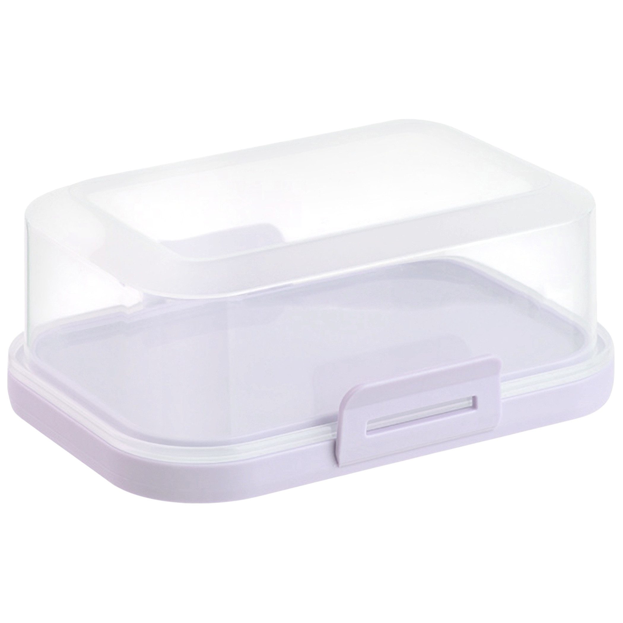 Engelland Butterdose Stapelbare Butter-/Käsedose, Kunststoff, (Vorteils-Set, 1-tlg., mit sicherem Klickverschluss), stapelbar, platzsparend, Ordnung im Kühlschrank, BPA-Frei, Mehrzweck