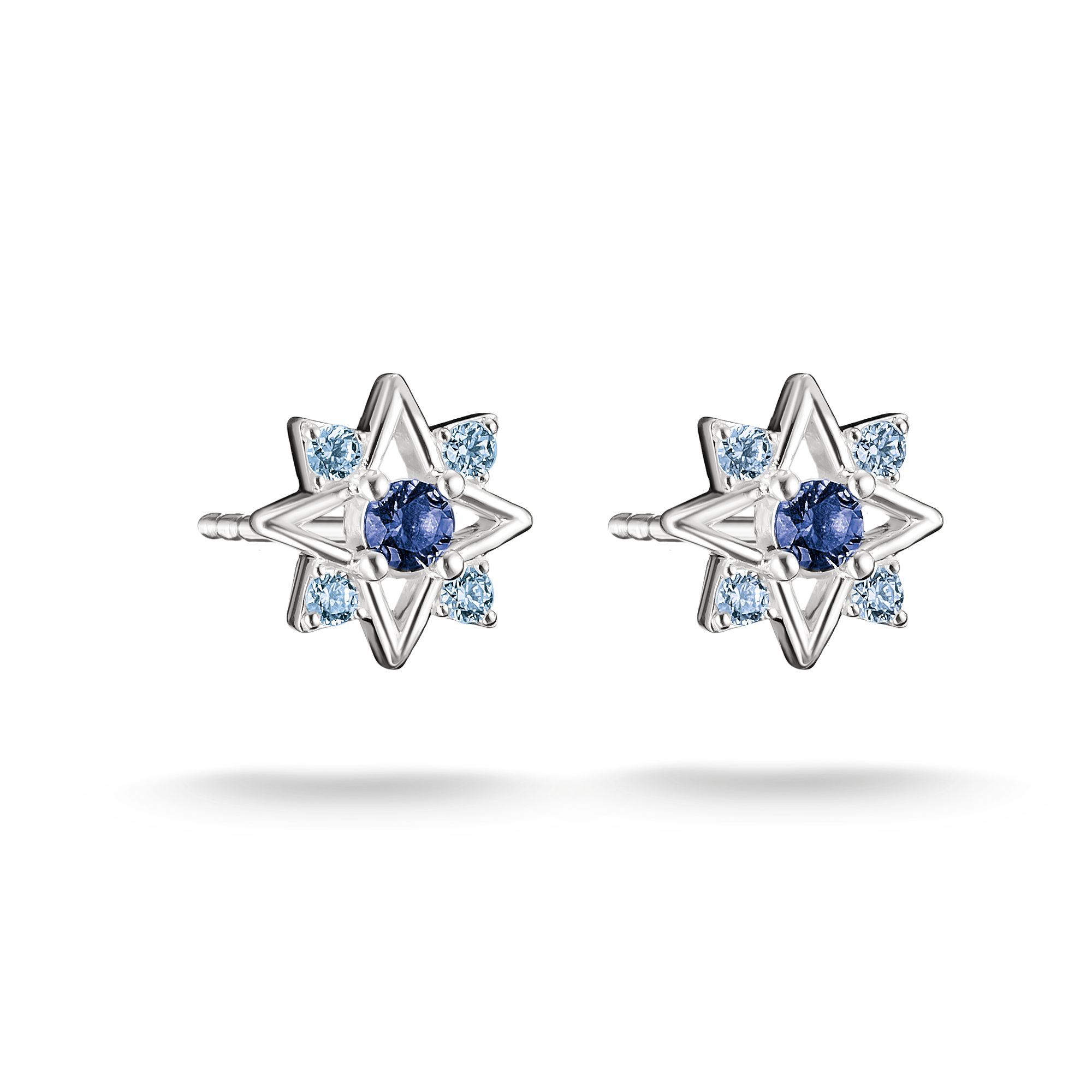 THOMAS SABO Paar Ohrstecker Midnight Sky Ohrstecker, mit Zirkonia (synth), Glas-Keramik Stein