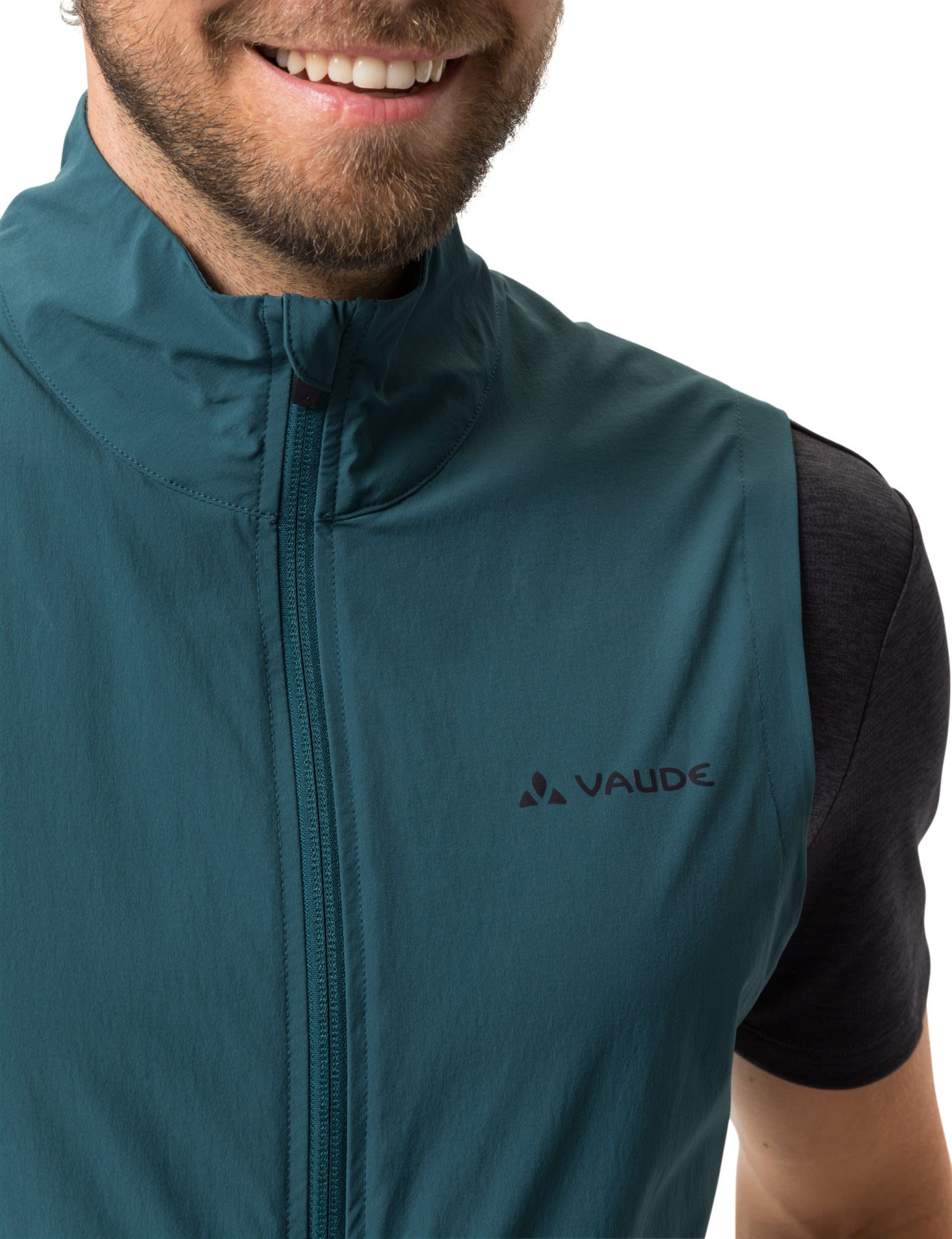 Winddichte Mens Yaras Funktionsweste Mallard Weste Green Herren VAUDE Vest Vaude