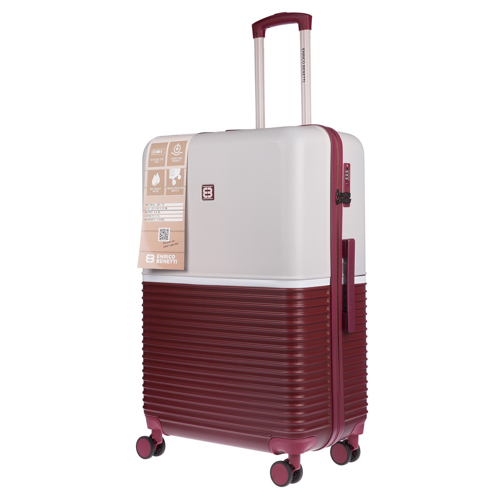 Christian Wippermann Business-Trolley XL großer Koffer Reisekoffer Hartscha günstig online kaufen