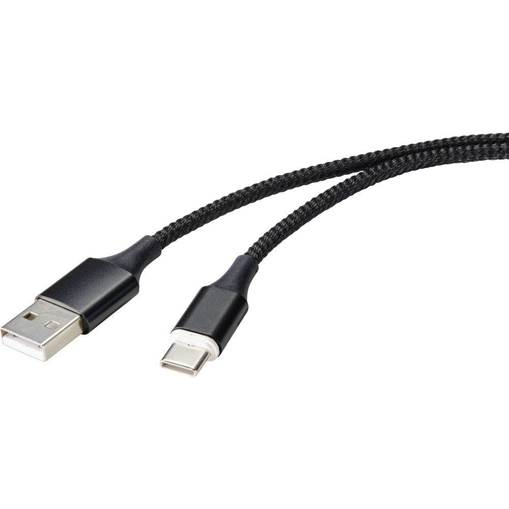 Renkforce USB 2 Daten- und Ladekabel mit USB-C®-Magnetadapter RF-4746076 USB-Kabel, magnetischer Stecker
