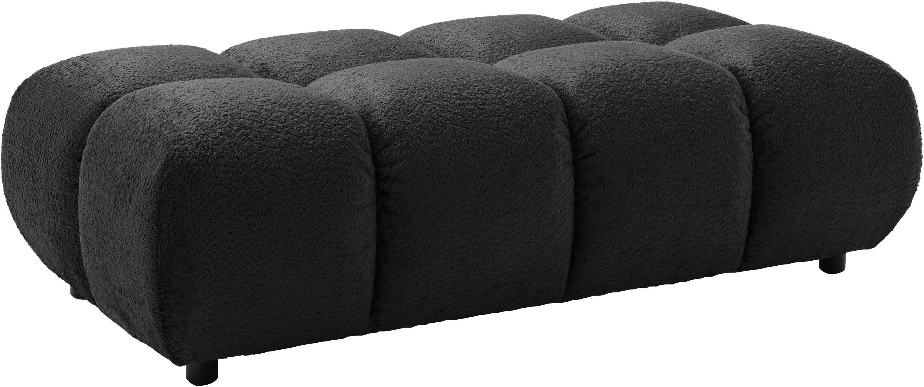 Home affaire Polsterhocker Cozy Bubble, mit eleganter Steppung, weich gepolstert, 143x73 cm (1 St), passend zum Sofa und dem drehbaren Sessel der Graceland-Serie