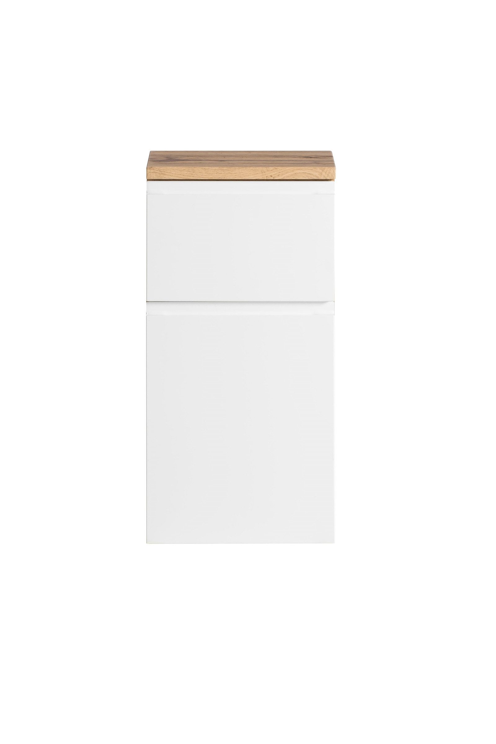 HELD MÖBEL Unterschrank in weiß, wotaneiche, MDF - 40x79x35cm (BxHxT)