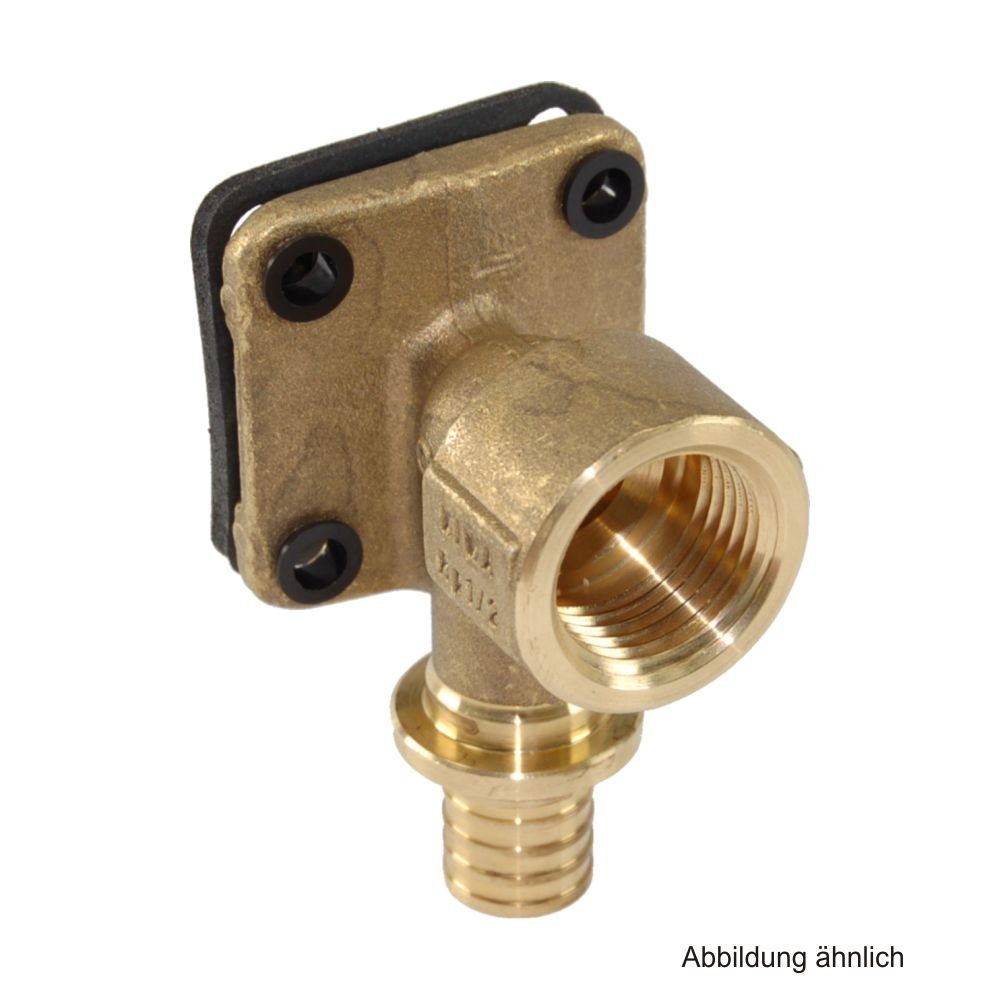 Rehau Wasserrohr Rehau Rautitan RX+ Wandwinkel mit quadrat. Wandscheibe, 20 mm x Rp 1/2