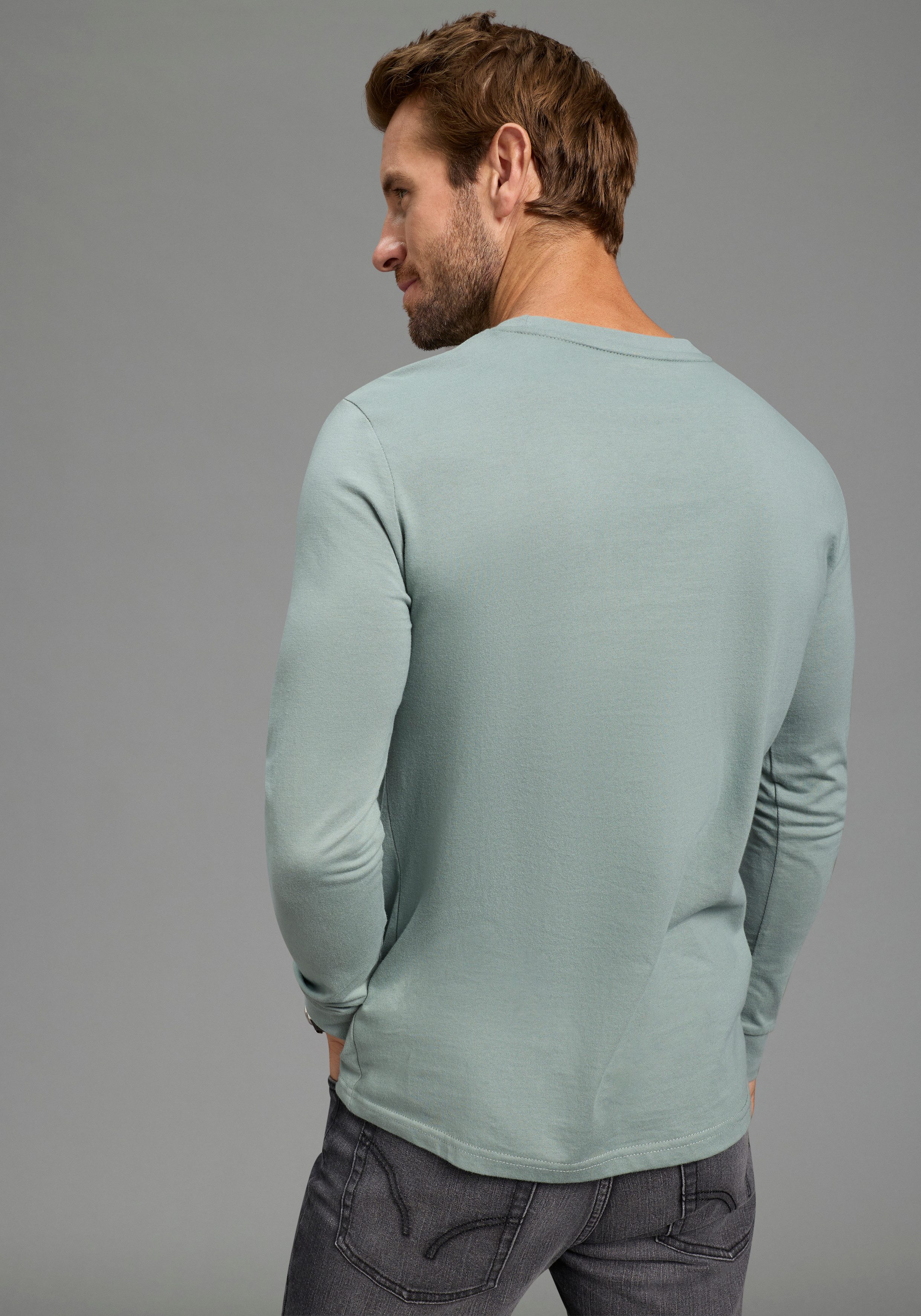 Man's World Rundhalsshirt Neue Kollektion! mit Print