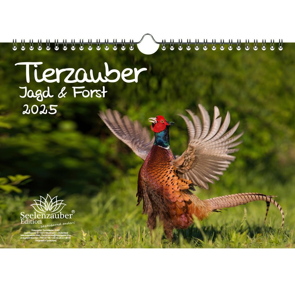 Seelenzauber Wandkalender Tierzauber Jagd & Forst DIN A4 Kalender für 2025