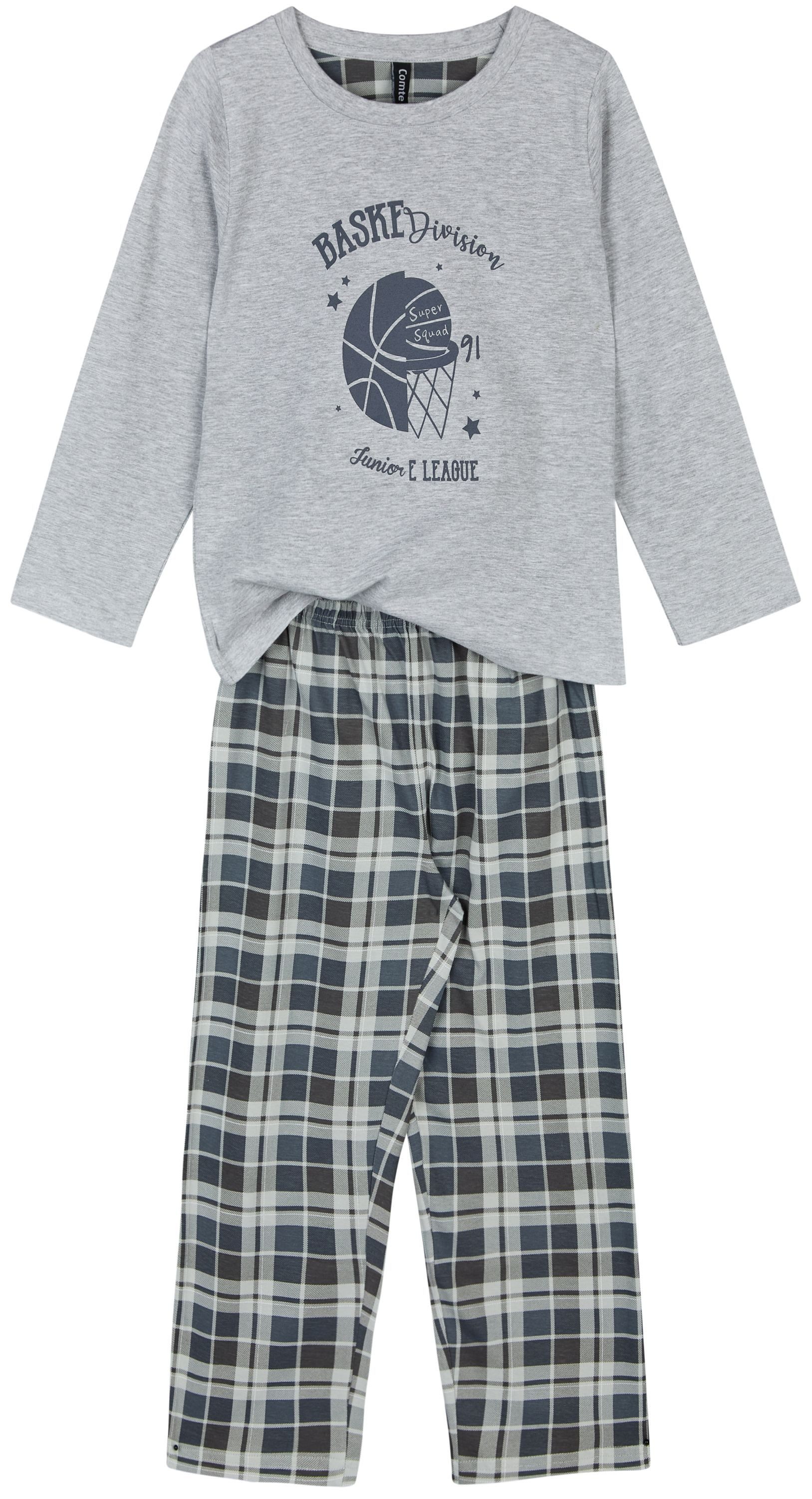 Comte Schlafanzug Iceberg Buddies (Set, 2 tlg., 2-teilig) Jungen Pyjama lang Langarm Baumwolle Winter