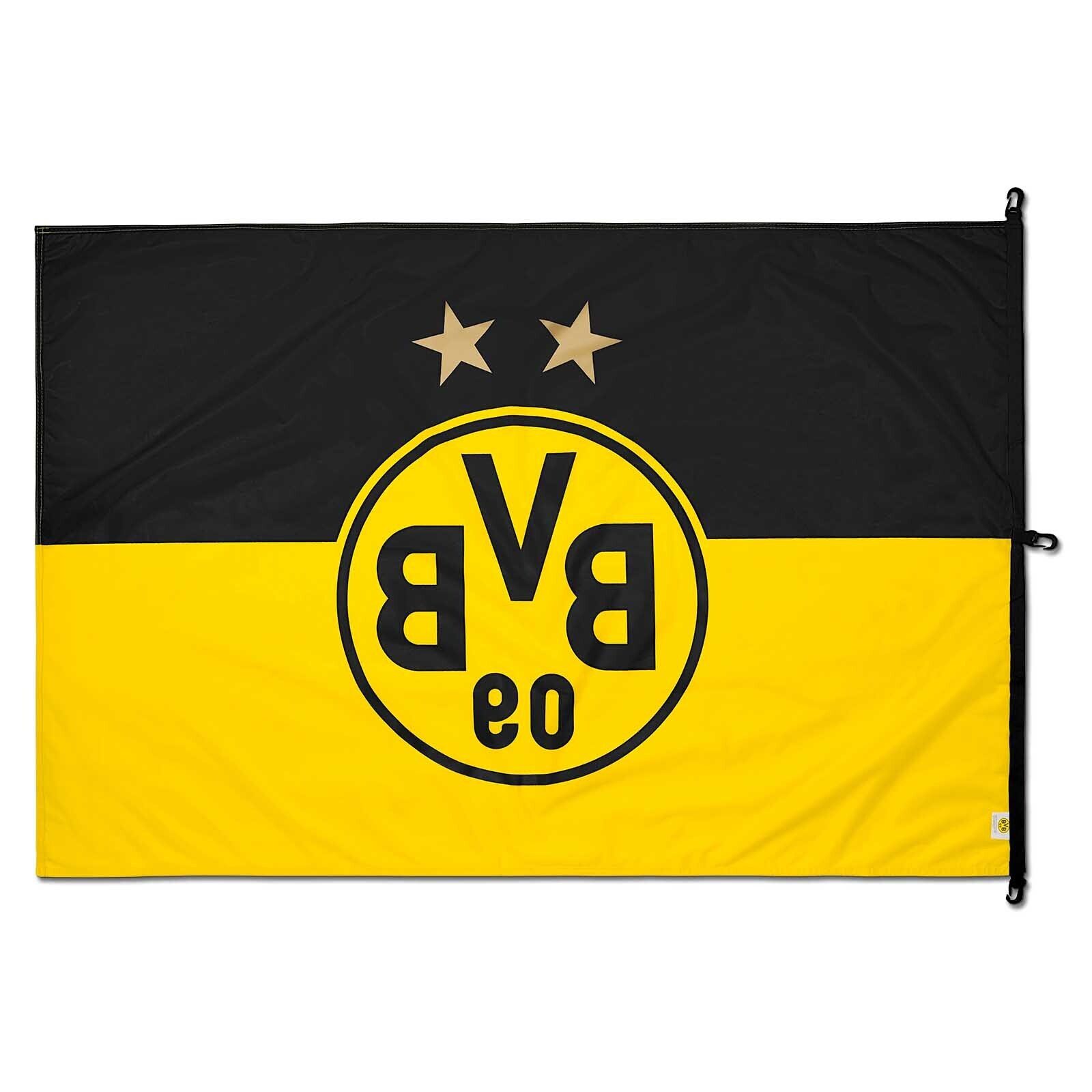 BVB Fahne BVB-Hissfahne (150 x 100 cm) (Packung, 1-St., Fahne)