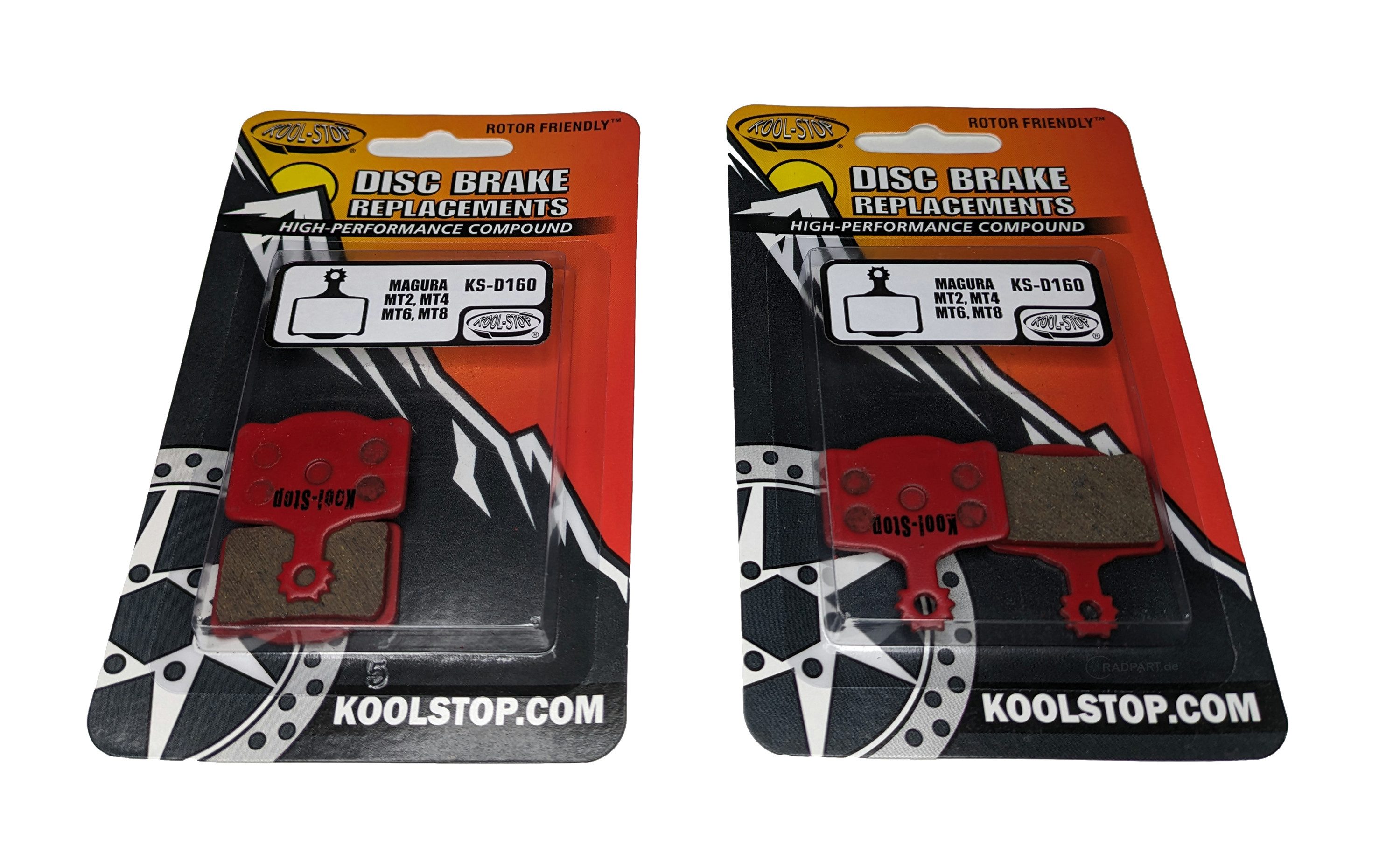 Kool Stop Bremsbelag 2 Paar Kool-Stop Bremsbeläge KS-D160 Magura MT2 MT4 MT6 MT8 Disc Pad