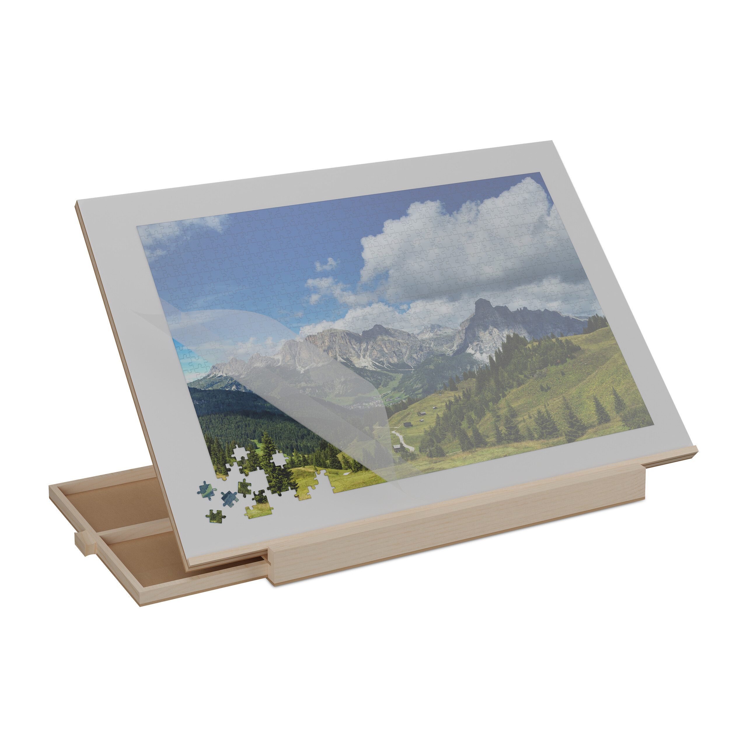 relaxdays Puzzleunterlage Neigbares Puzzlebrett bis 1000 günstig online kaufen