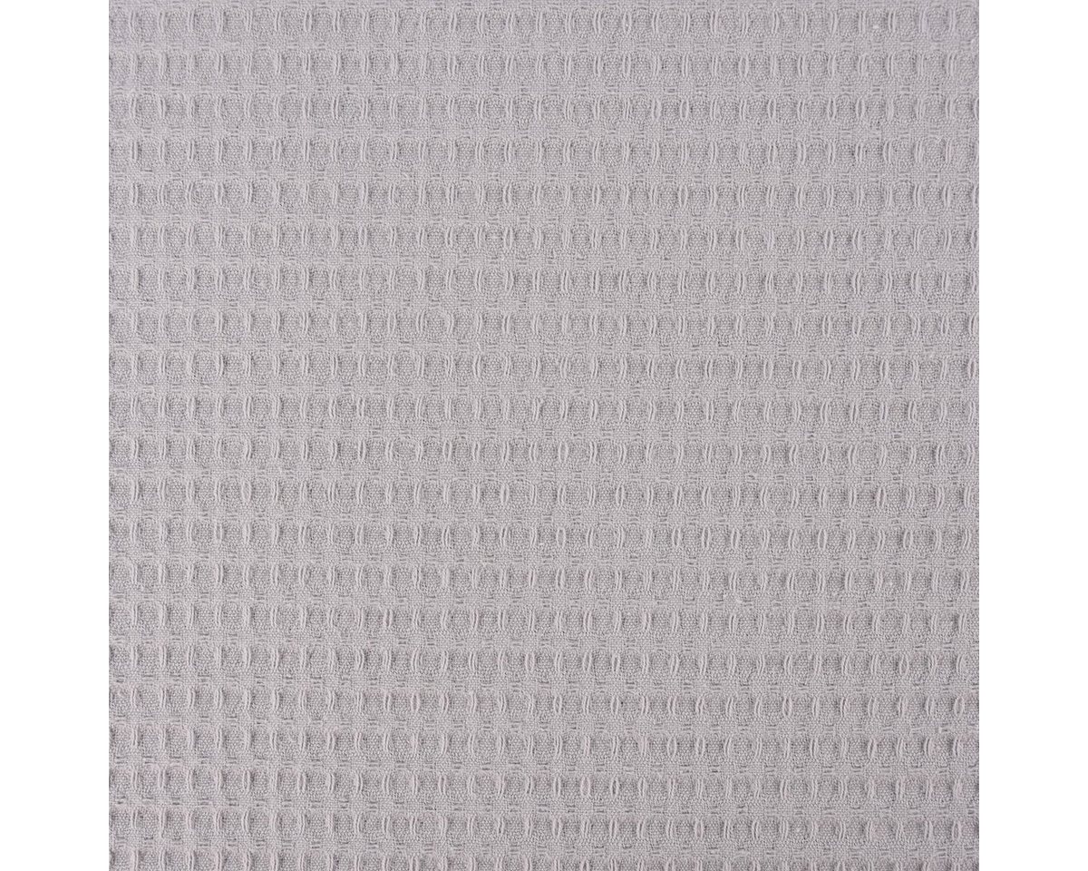 Thumbnail - SCHÖNER LEBEN. Stoff Bekleidungsstoff Waffelpique Baumwolle uni hellgrau 1,45m Breite