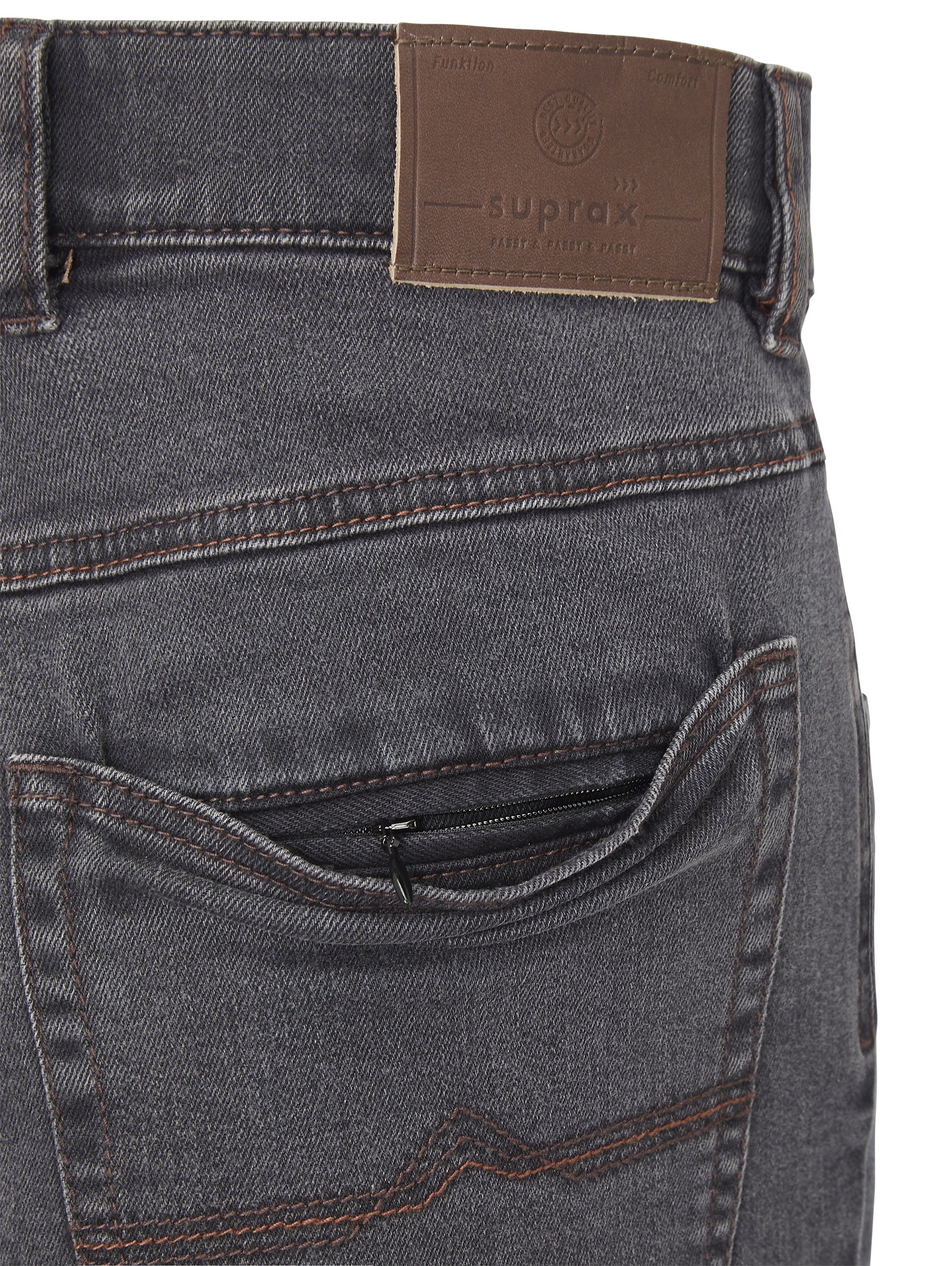 Suprax Regular-fit-Jeans Jeans und mit Sicherheitstasche Komfort-Dehnbund