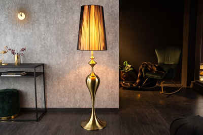 riess-ambiente Stehlampe LUCIE 160cm gold / schwarz, ohne Leuchtmittel, Metall · gebürstet · Wohnzimmer · Barock