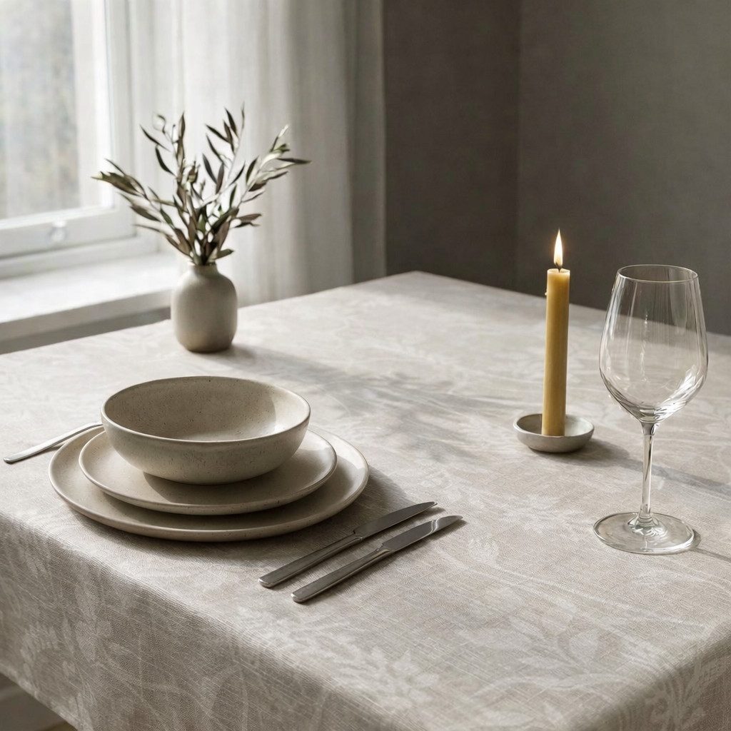 OTTO home Tischdecke Linnah (1-tlg), pflegeleicht, Esszimmer, Dekoration, uni