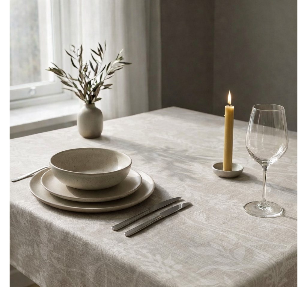 OTTO home Tischdecke Linnah (1-tlg), pflegeleicht, Esszimmer, Dekoration, uni