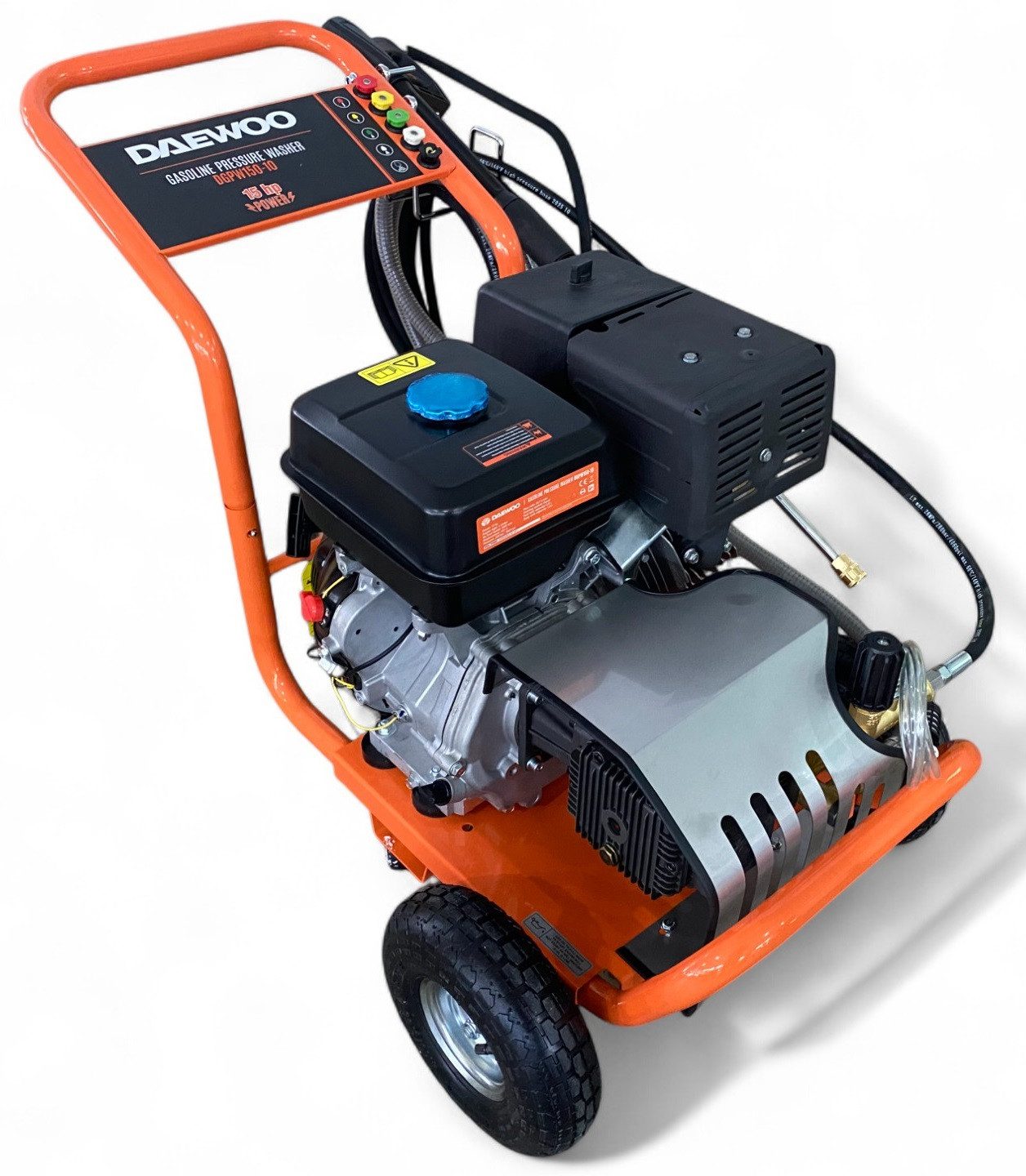 DeTec. Hochdruckreiniger DAEWOO Benzin 15 PS 250 bar mit Flächenreiniger 21" Zoll Set, Druck max: 250 bar, Fördermenge max: 1242 l/h – Bild 2 von 5