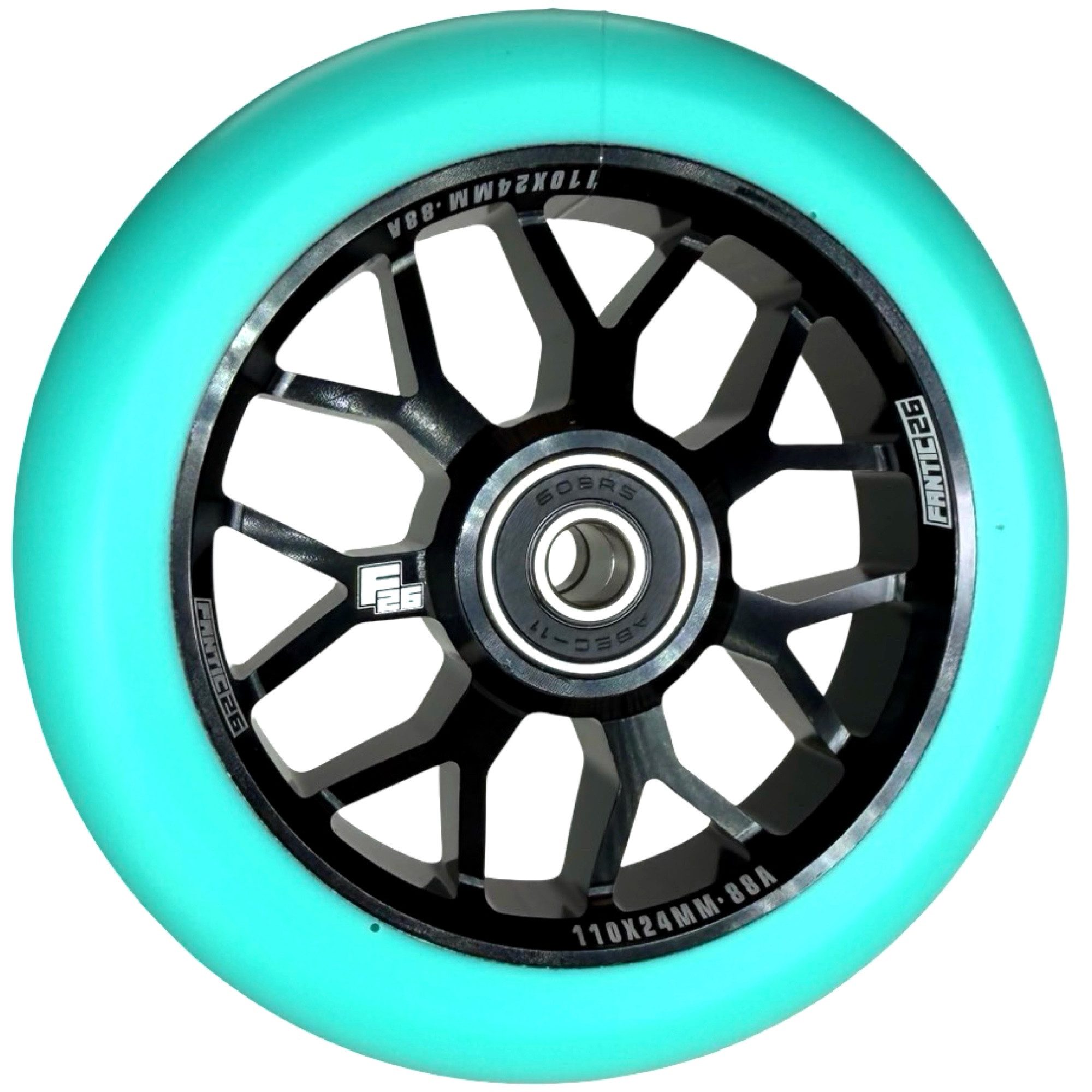Fantic26 Stuntscooter Fantic26 Spy7 Stunt-Scooter Rolle 110mm Abec11 Schwarz/Pu Mint