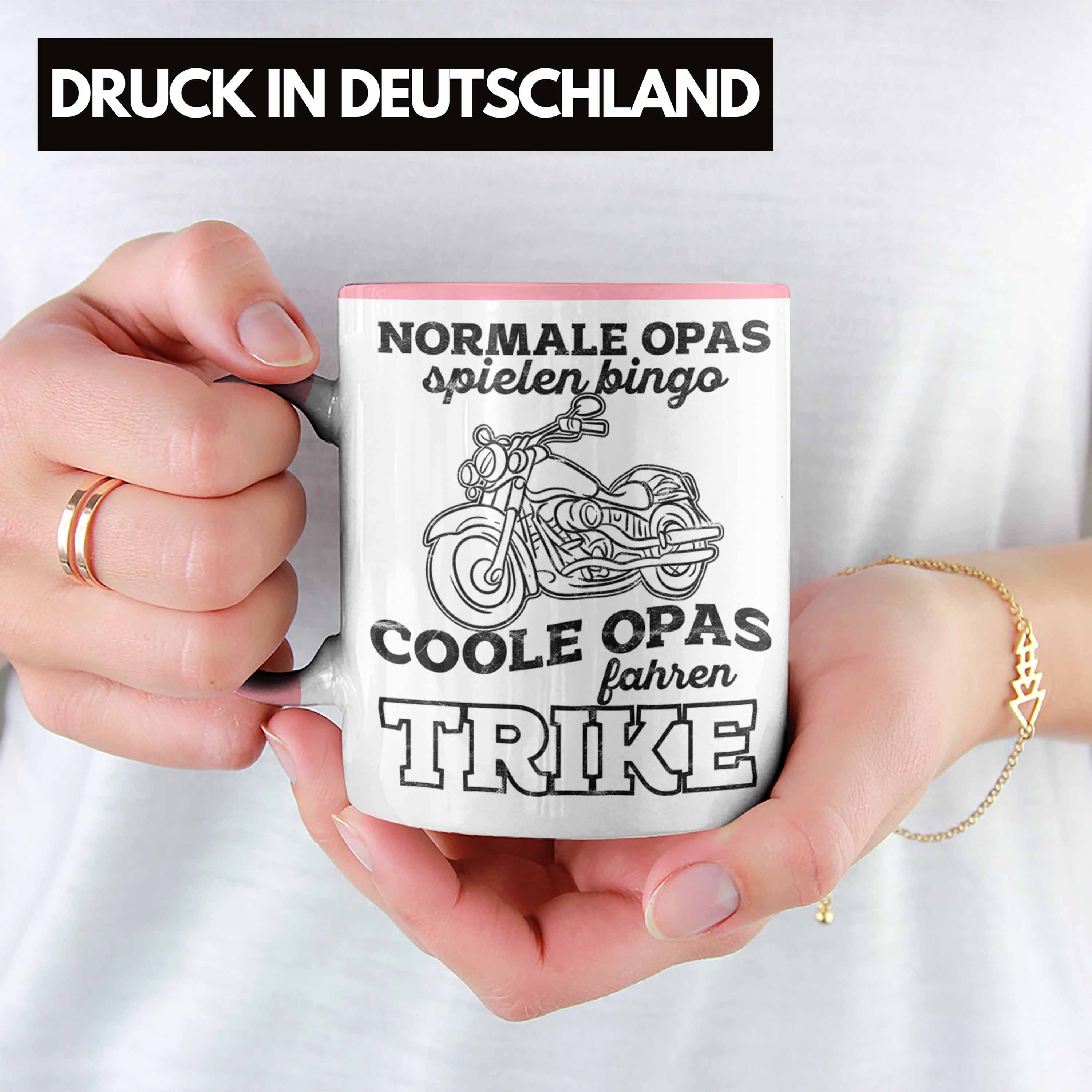 Geschenk Tasse Lustig Trendation Opa Tasse Trike Rosa Geschenkidee für für Fahrer