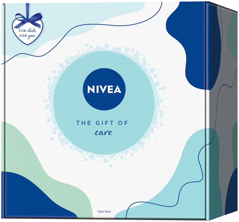 Nivea Pflege-Geschenkset THE GIFT OF CARE, 6-tlg., Sanfte Pflege für geschmeidige Haut und strahlenden Teint.