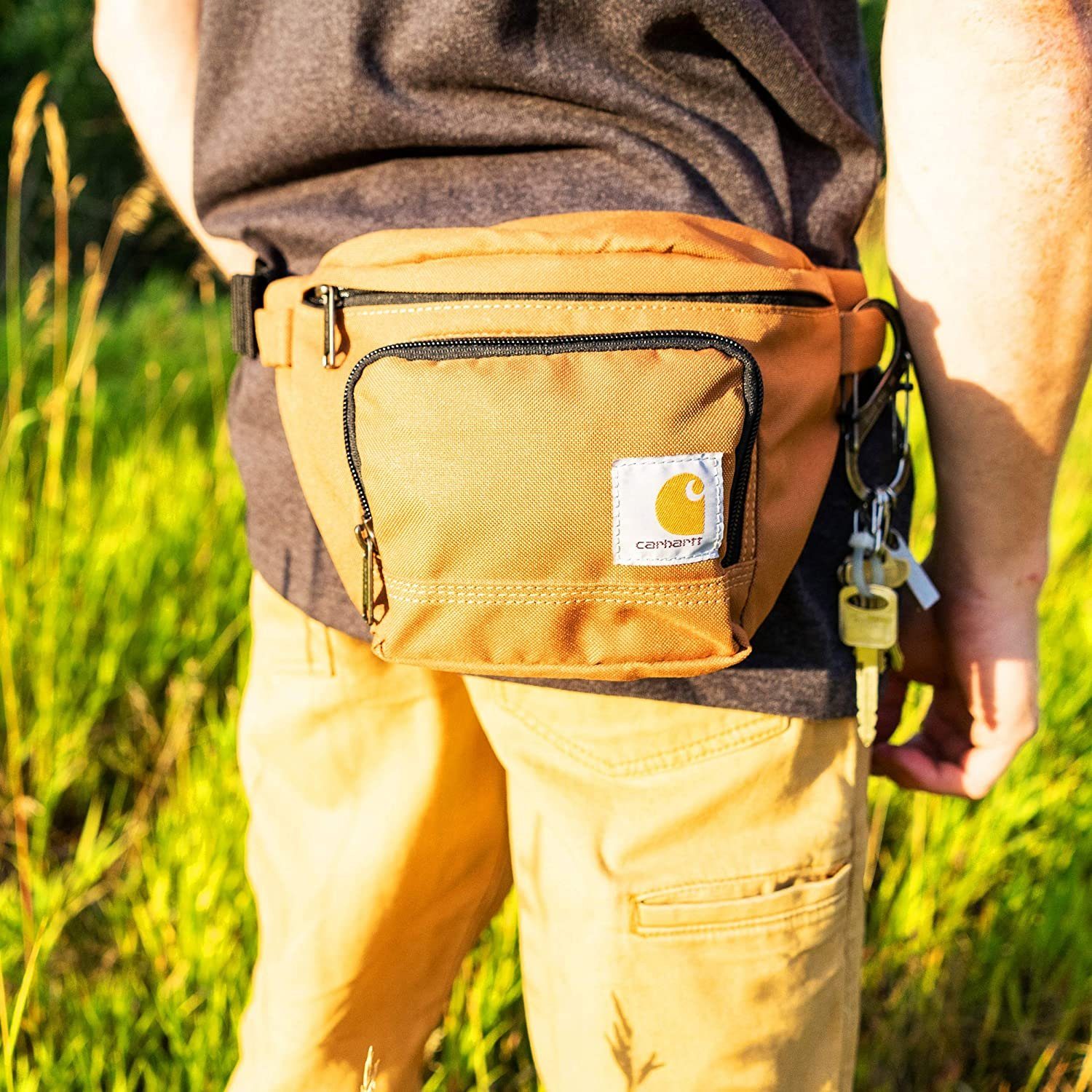 Carhartt Gürteltasche Rain Defender, Navy mit Fächern 2