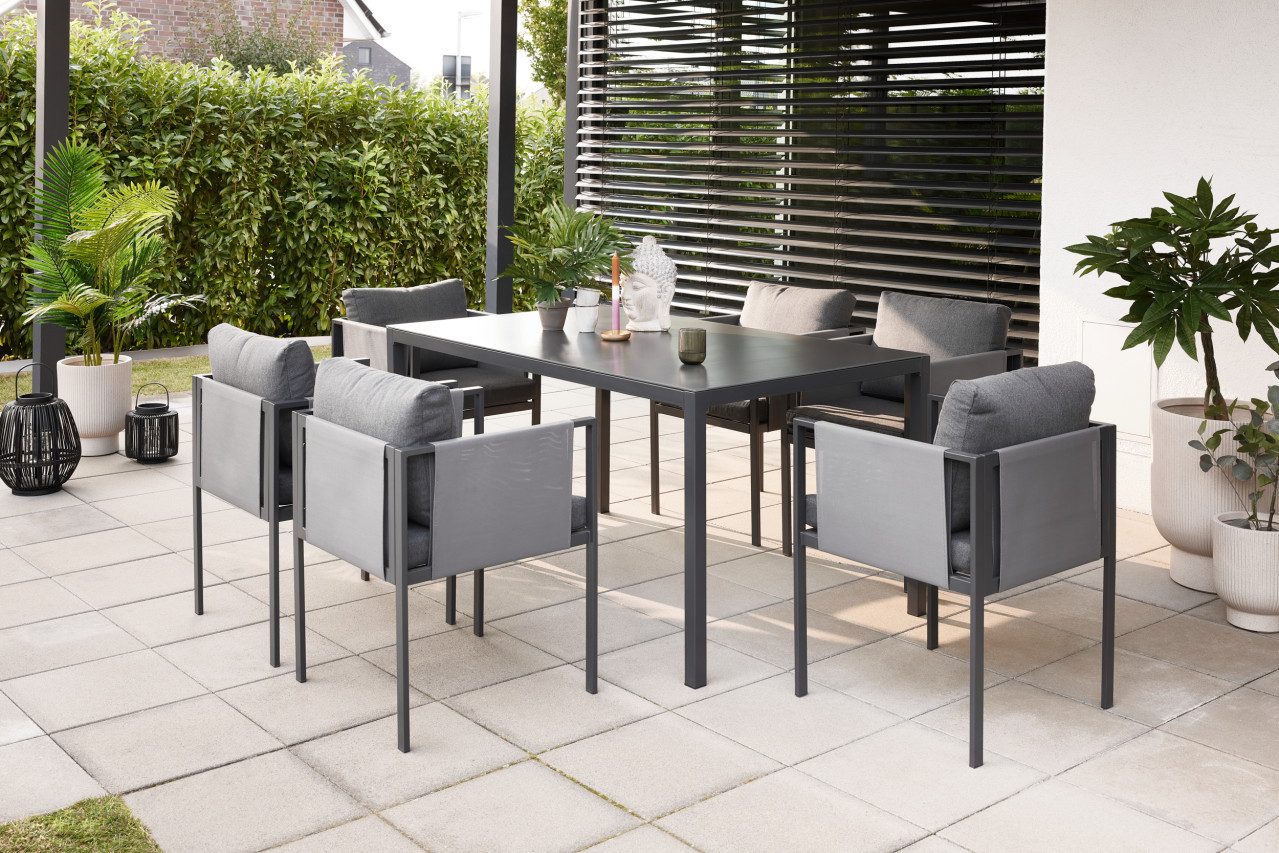 Primaster Garten-Essgruppe Primaster Garten-Essgruppe Ascona Stahl günstig online kaufen