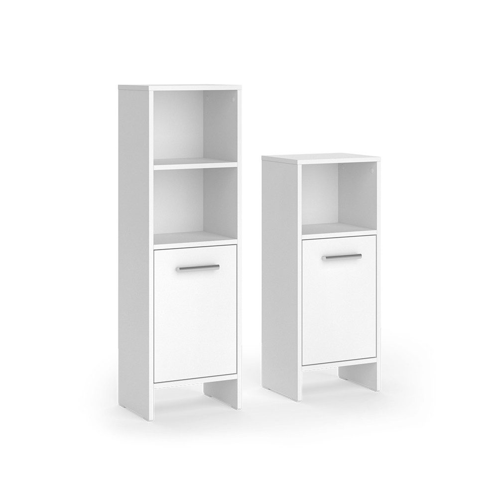 Vicco Badmöbel-Set Karli, Weiß, 2 Teile