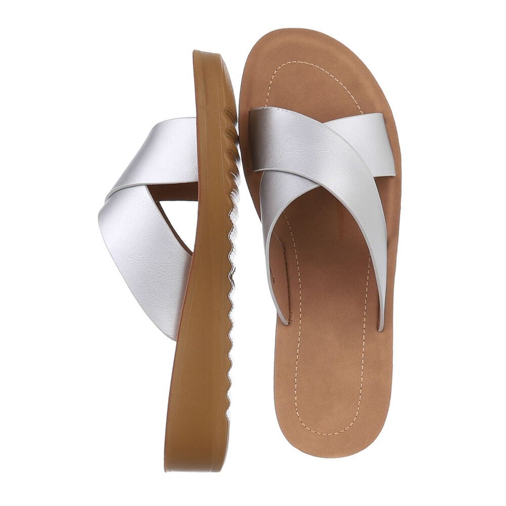Ital-Design Damen Mules Freizeit Pantolette (86345095) Keilabsatz/Wedge Kei günstig online kaufen