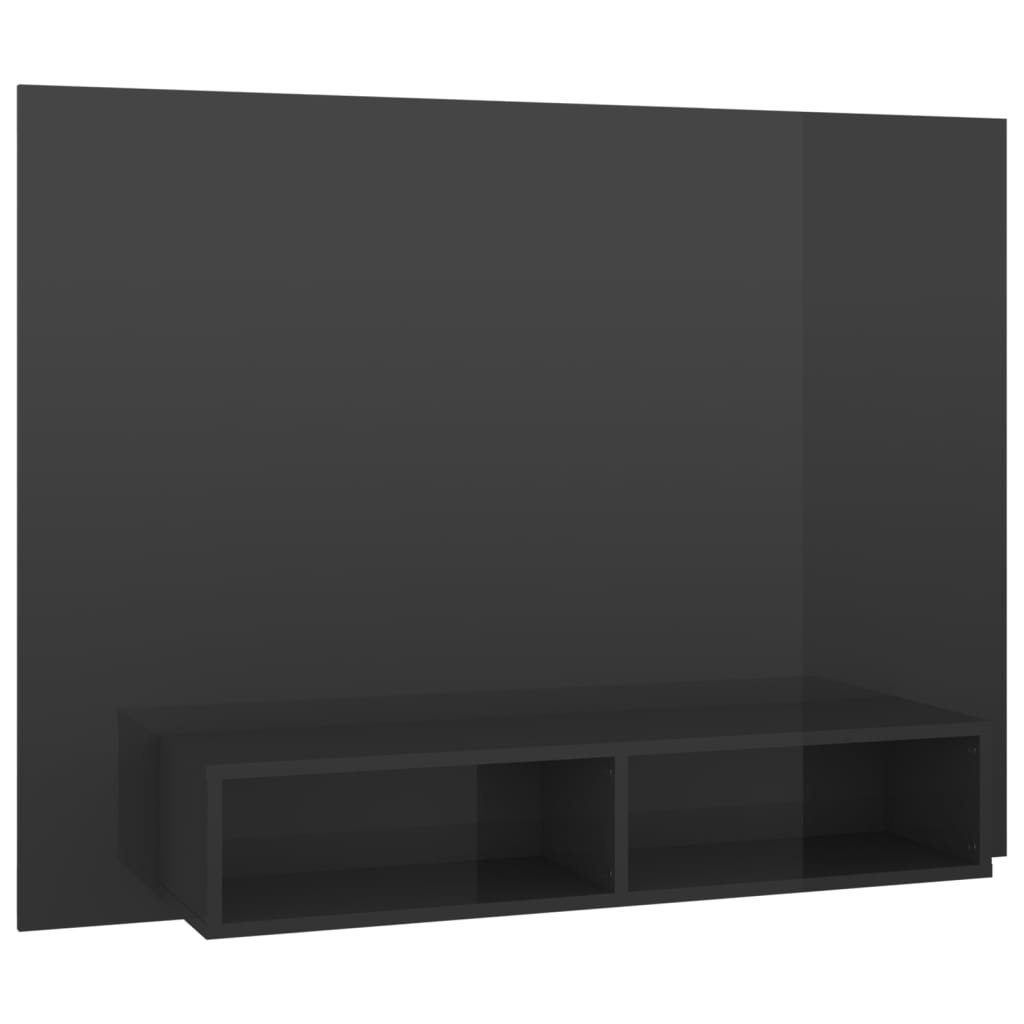 vidaXL TV-Schrank TV-Wandschrank Hochglanz-Grau 120x23,5x90 Holzwerkstoff cm (1-St)