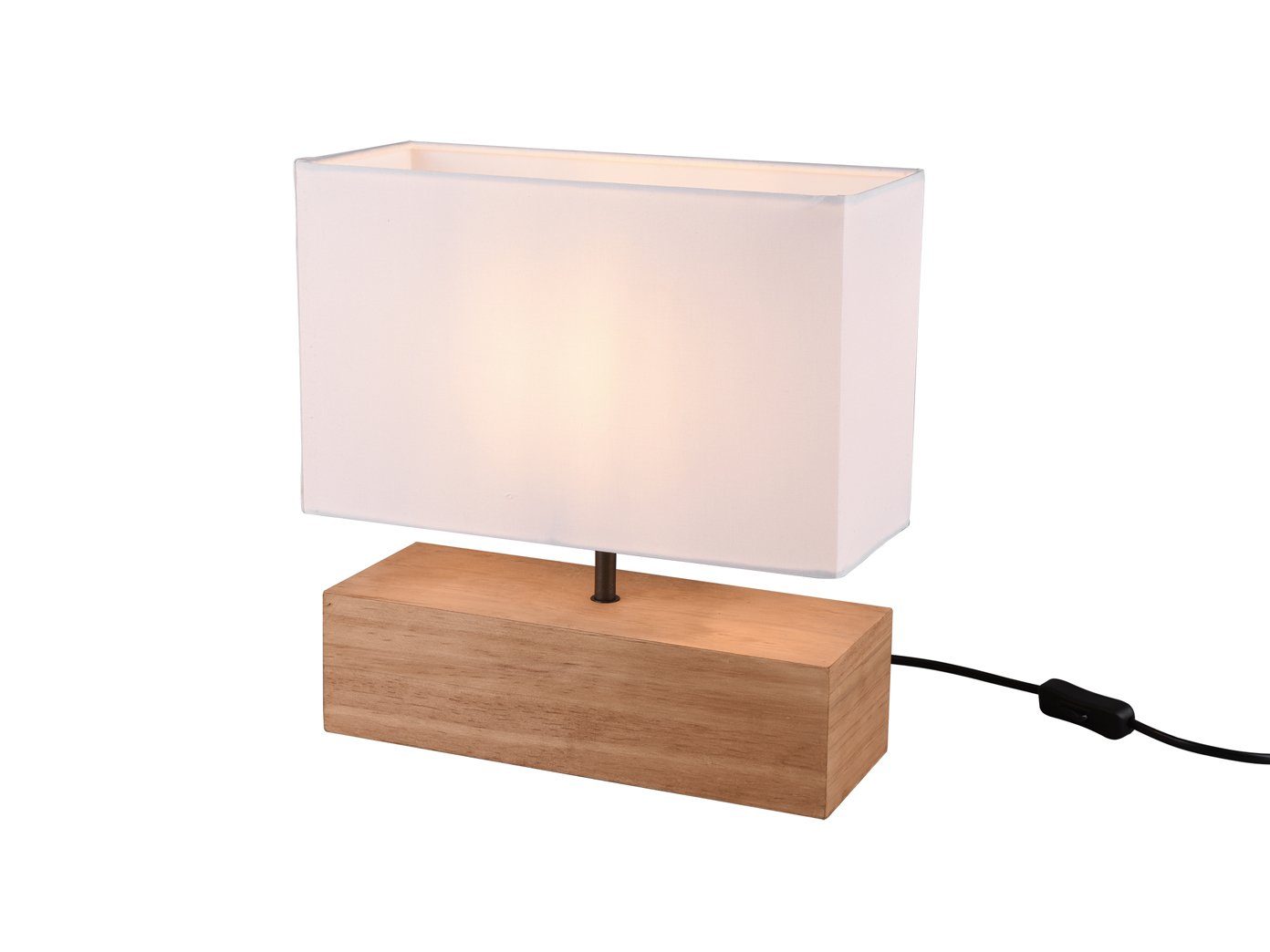 Reality Leuchten LED Nachttischlampe, LED wechselbar, Warmweiß, mit Holz-fu günstig online kaufen