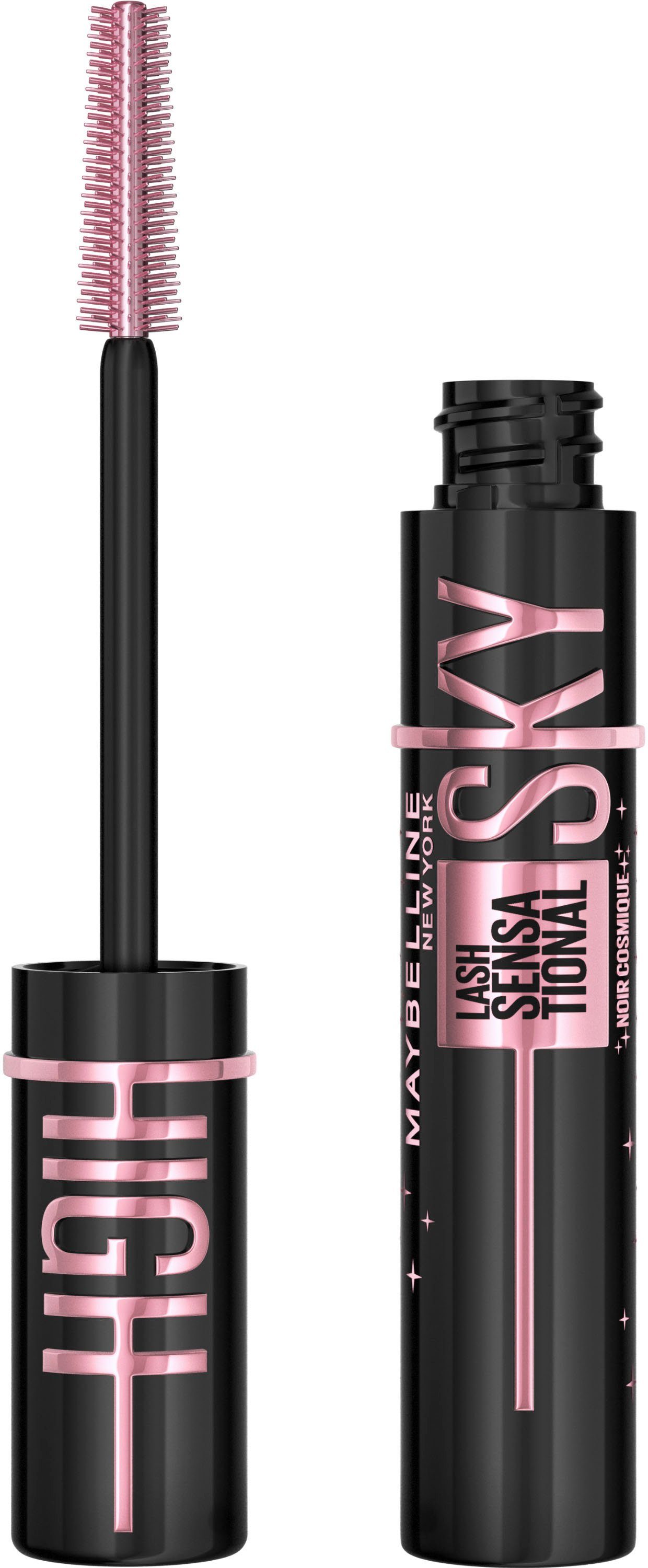 MAYBELLINE NEW YORK Mascara Lash Sensational Sky High Cosmic, mit kosmisch schwarzem Effekt