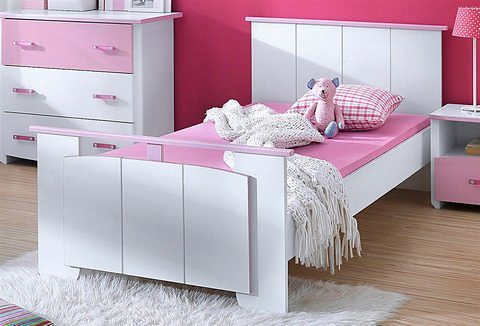 Parisot Bett »Biotiful«, Wunderschönes Kinderbett in weiß mit rosafarbenen  Elementen. online kaufen | OTTO