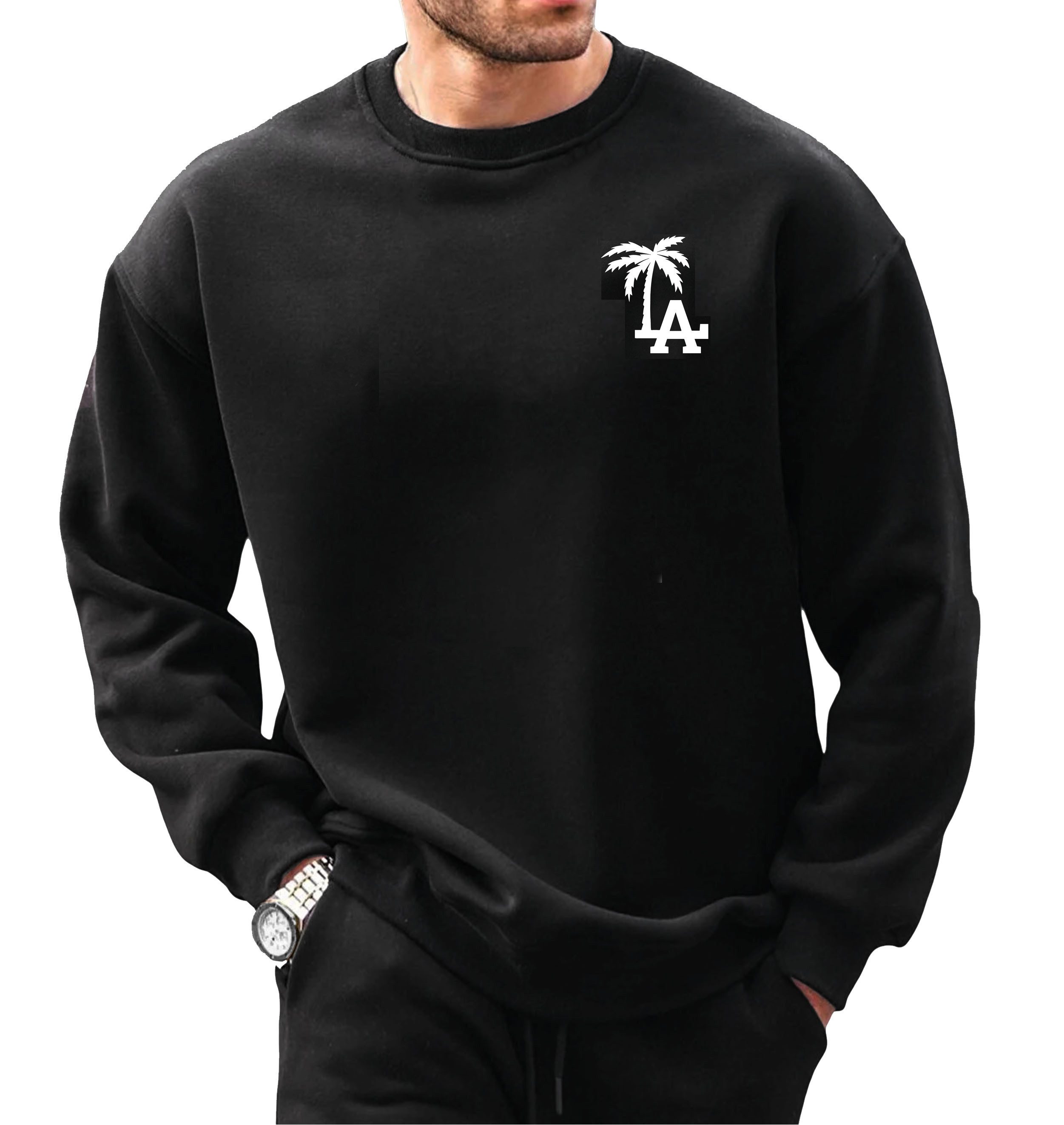 RMK Fleecepullover Herren Rundhalspullover Pullover Oversized günstig online kaufen